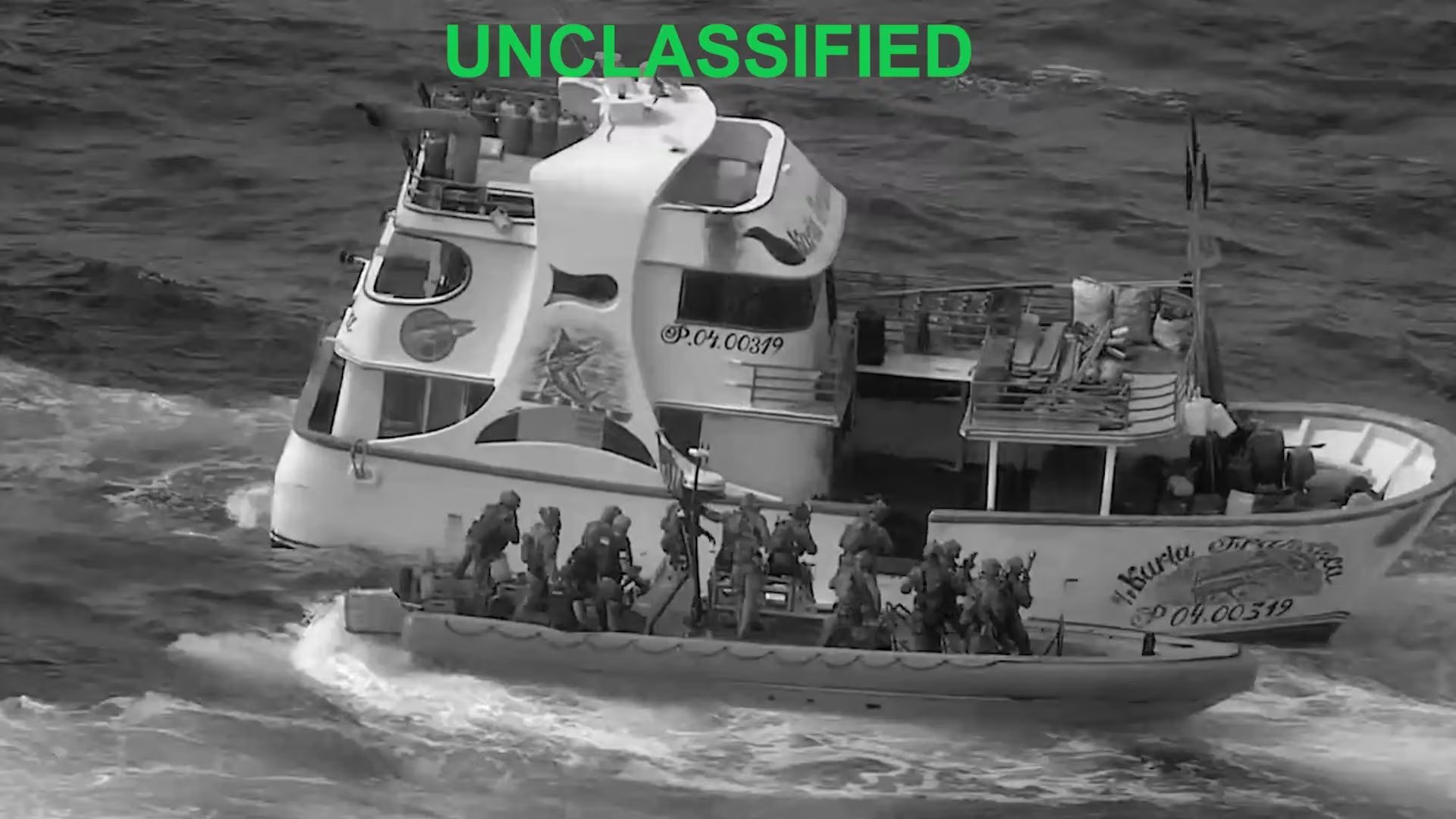 17/09/2026 Captura de las imágenes difundidas por el SOUTHCOM de la interceptación de una embarcación supuestamente ligada a Los Choneros en el océano Pacífico oriental.
SOUTHCOM EN X