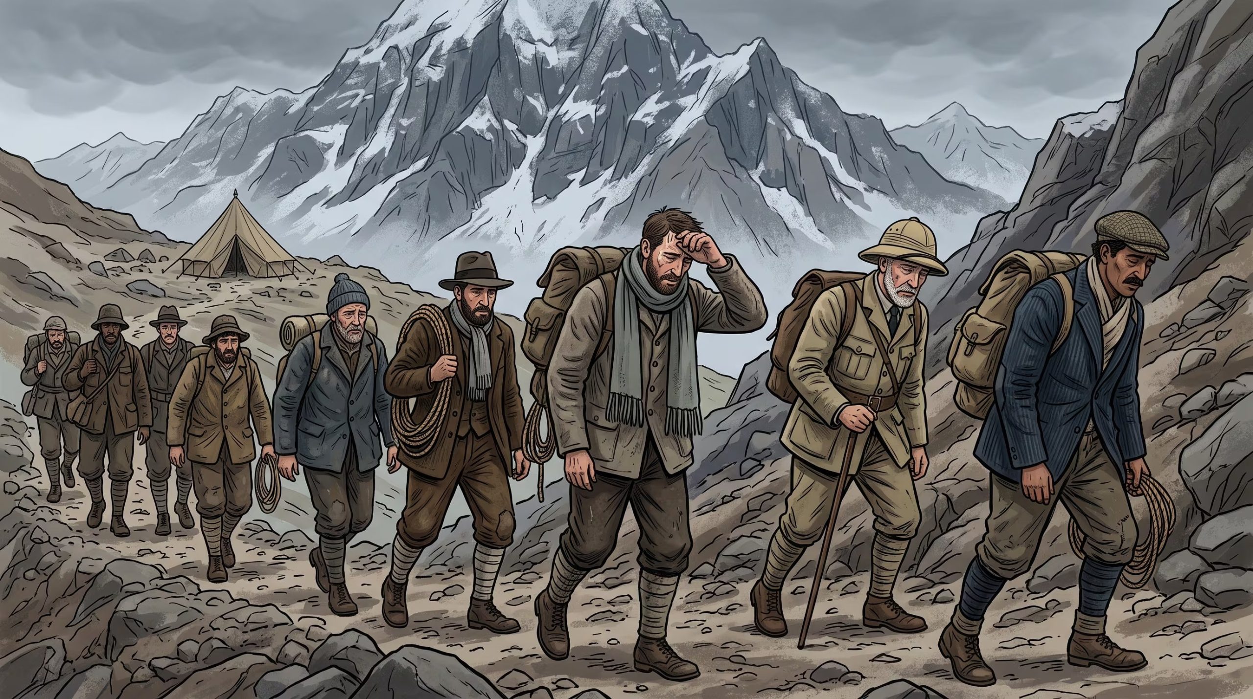 El intento final de subir a la cumbre había comenzado mal y estaba a punto de empeorar (Imagen Ilustrativa Infobae)