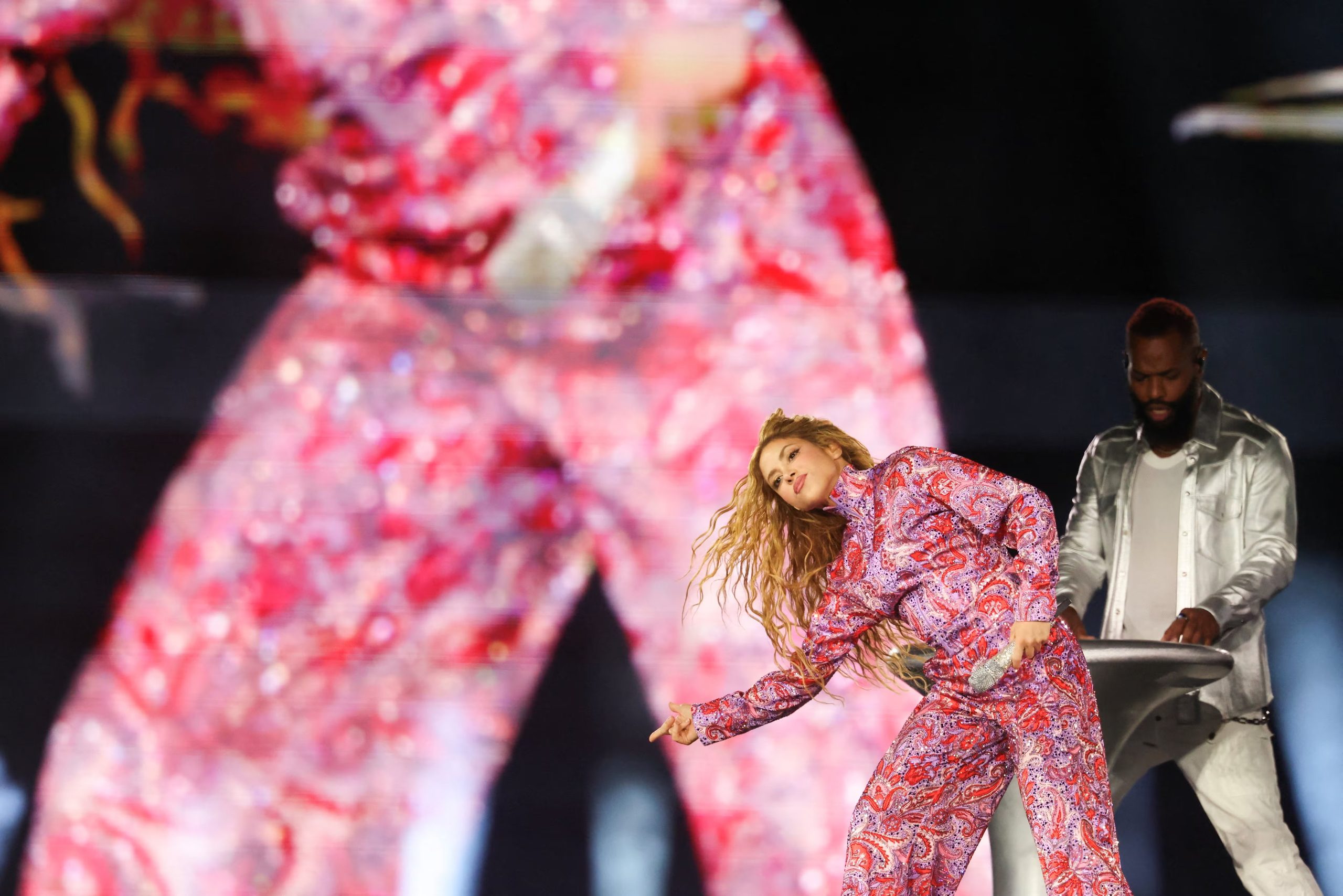 Colombian singer Shakira performs during the opening concert of her Madrid residency, part of her ‘Las Mujeres Ya No Lloran World Tour’ at 'Shakira Stadium' in Madrid, Spain, September 18, 2026. REUTERS/Susana Vera