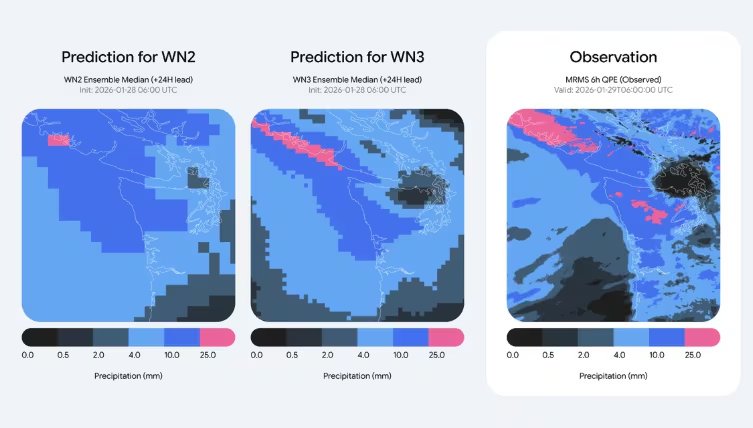 La IA de Google actualiza las previsiones del clima cada hora. (Google)