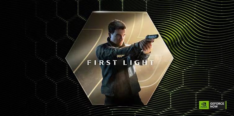 Una gráfica promocional presenta el videojuego 007 First Light, el cual se integra en la plataforma de transmisión Nvidia GeForce NOW. (Foto: Nvidia)