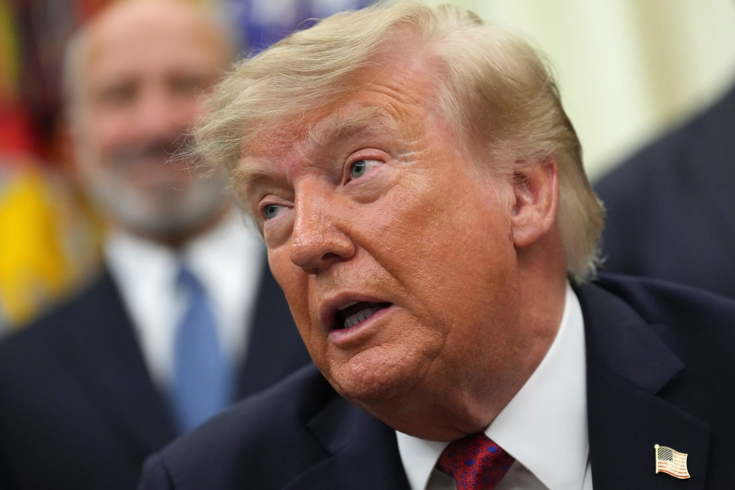 El presidente Donald Trump en la Oficina Oval en la Casa Blanca en Washington, el 31 de agosto del 2026 (AP/Jacquelyn Martin)