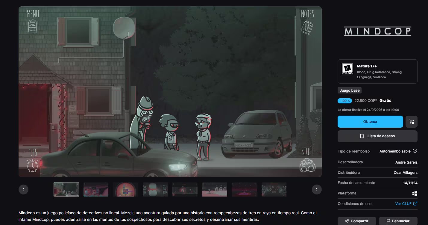 Mindcop también cuenta con una versión para dispositivos móviles. (Epic Games)