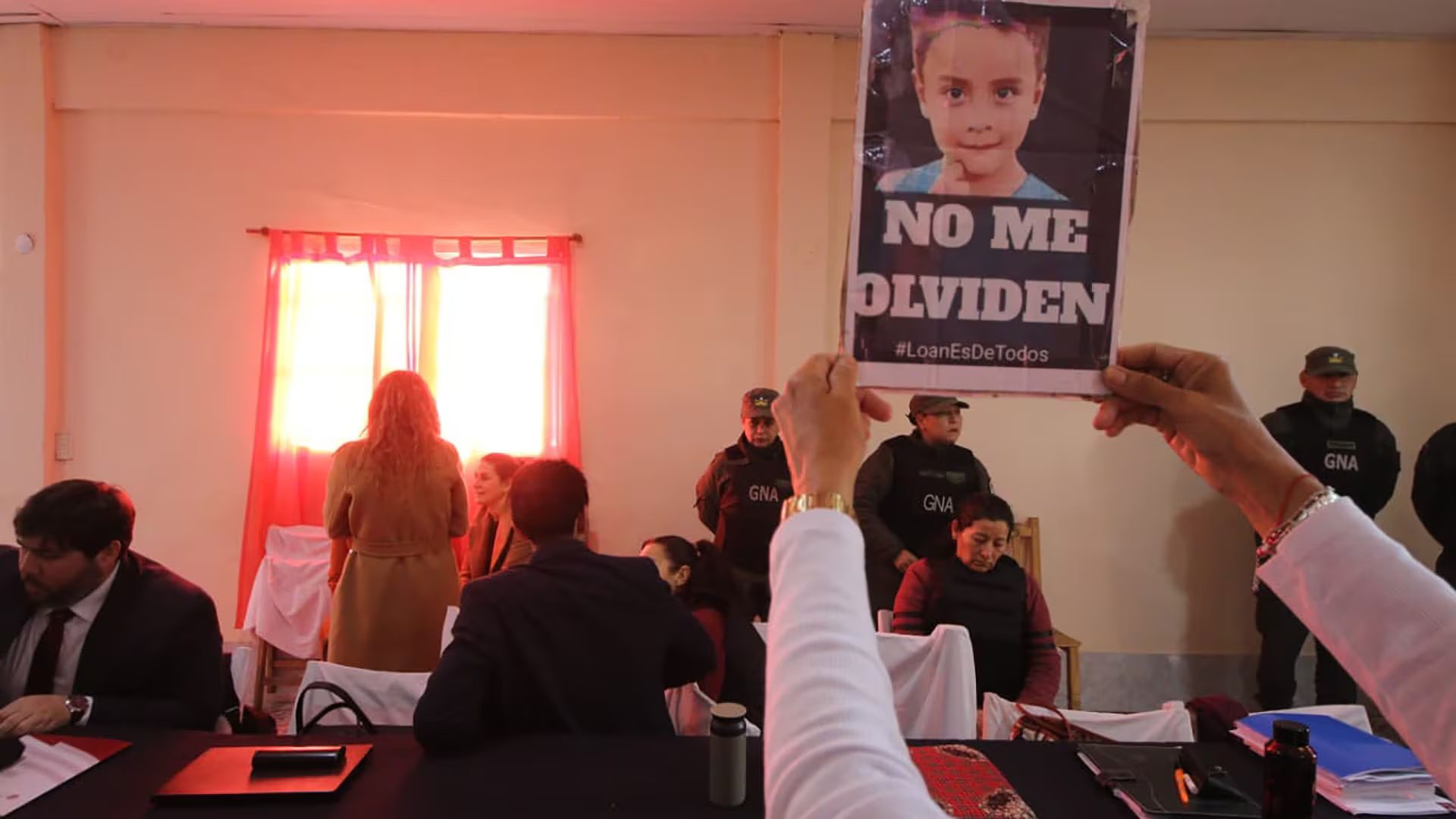 El juicio por la desaparición de Loan Peña se lleva adelante en un Tribunal de Corrientes