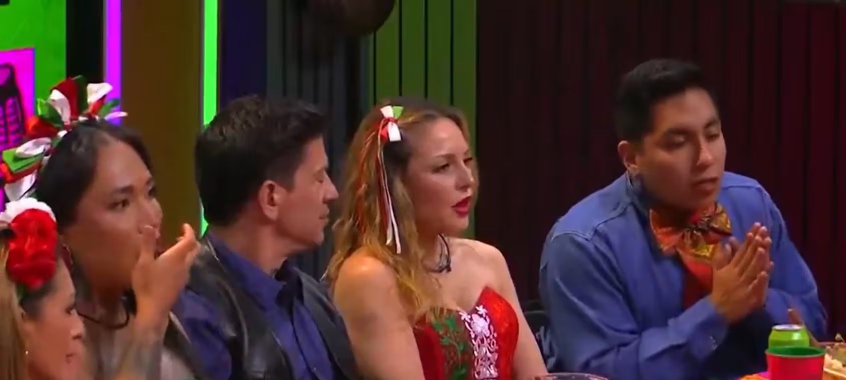 Durante la comida mexicana, Ese Pérez confrontó de forma directa a Mariana Ochoa. (Captura de pantalla )
