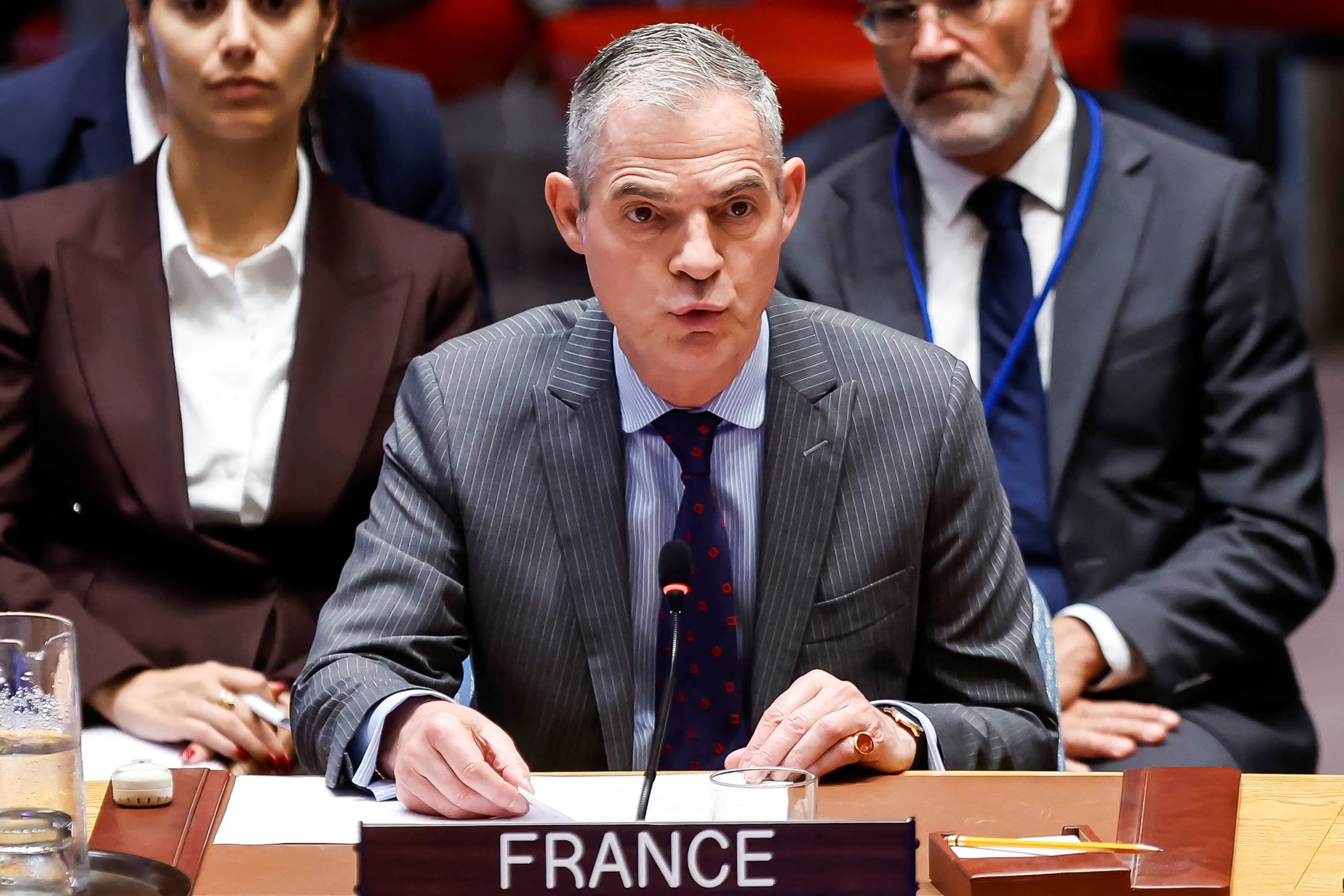 El embajador de Francia ante la ONU, Jérôme Bonnafont (REUTERS)