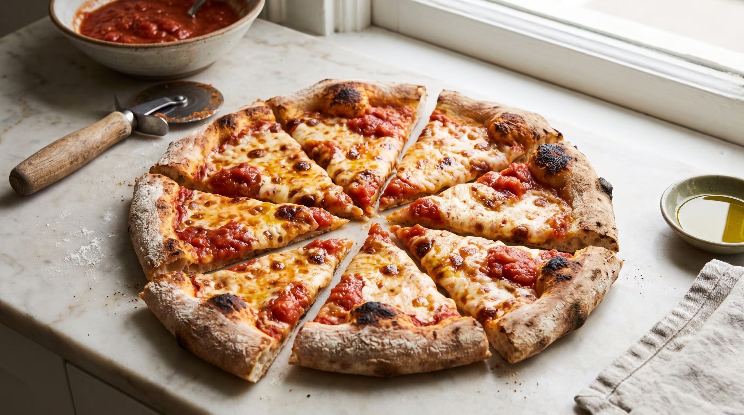 La pizza de horno a leña forma parte de las opciones gastronómicas vinculadas con los restaurantes que visita Taylor Swift. (Imagen Ilustrativa Infobae)