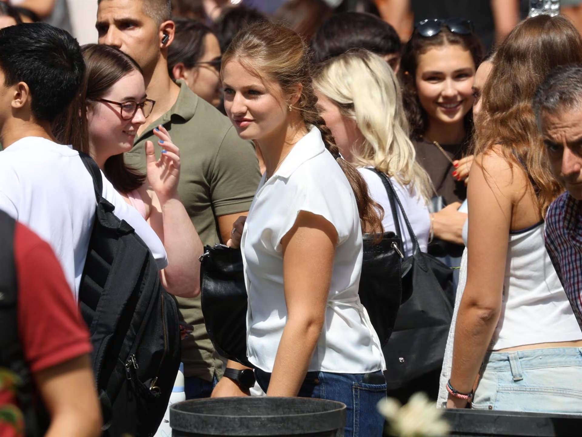 La princesa Leonor en su primer día de universidad (Europa Press)