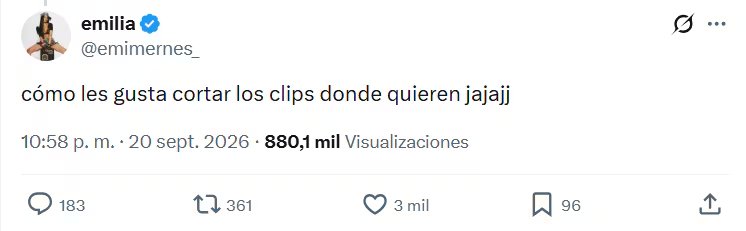 La publicación de Mernes en la plataforma X superó las 880 mil visualizaciones tras la repercusión de la polémica