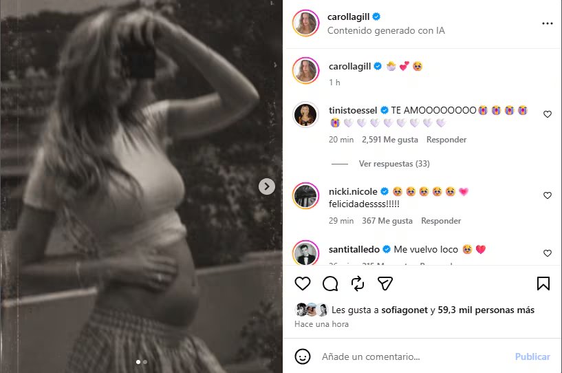 La reacción de Tini a la publicación de su gran amiga
