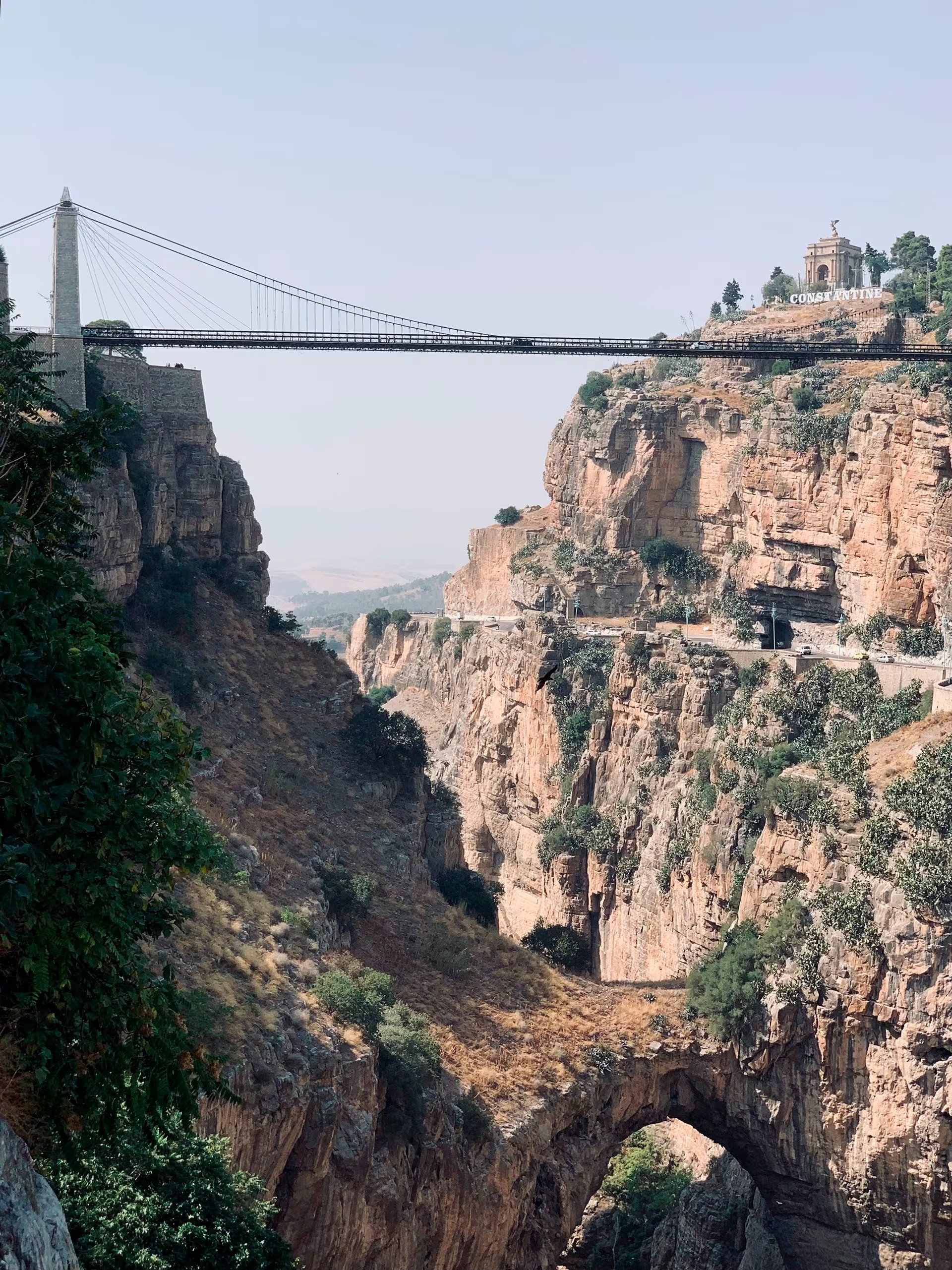 Los puentes de Constantina conectan los sectores de la ciudad a través de la profunda garganta del río Rhumel (Pexels)