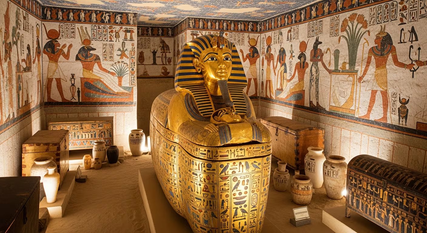 El radar y la microgravedad registraron anomalías bajo el Valle de los Reyes, la investigación no confirma que Nefertiti esté allí (Imagen Ilustrativa Infobae)