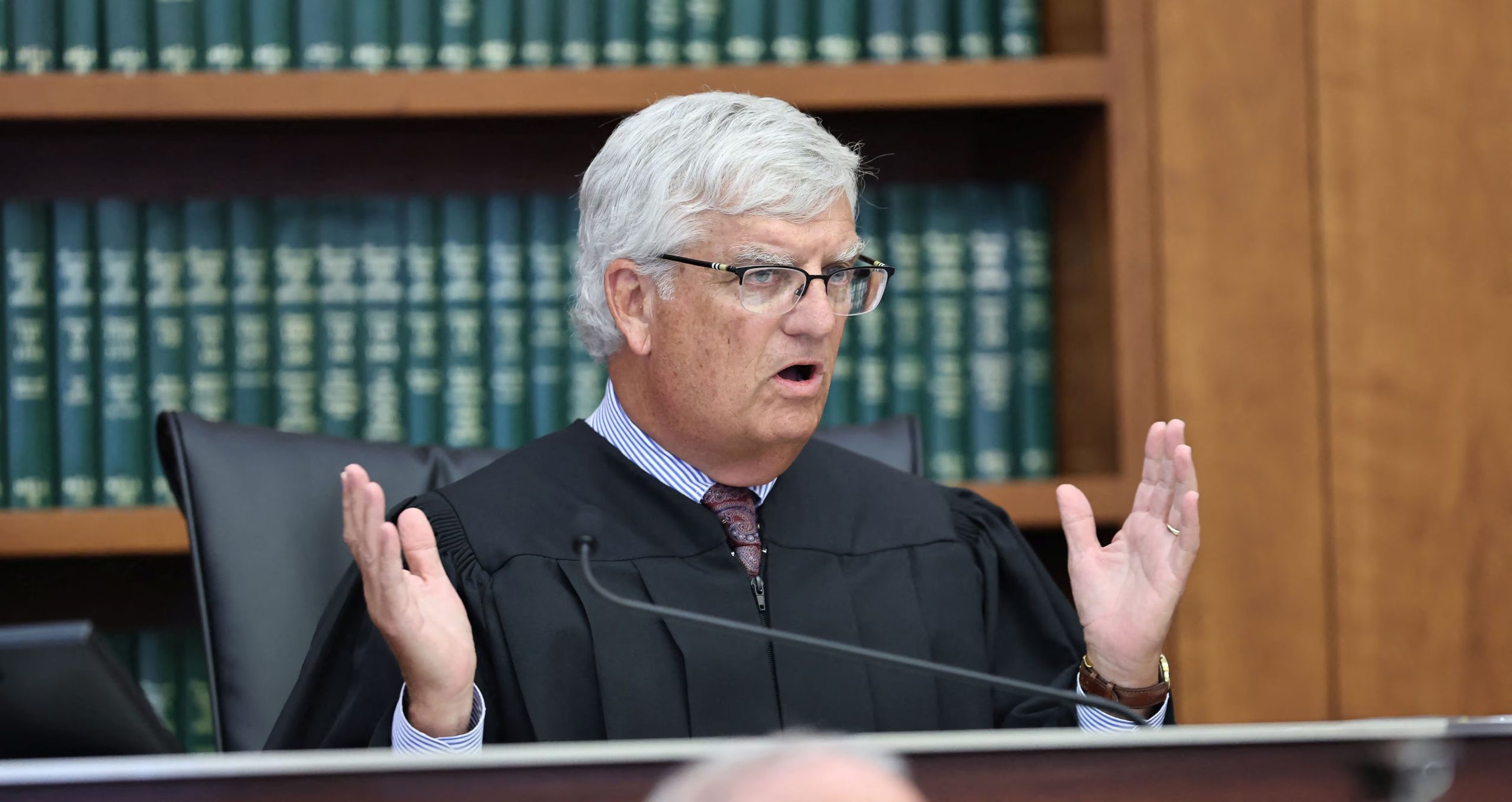 El juez Sullivan declara nulo el juicio de Lindsay Clancy en el Tribunal Superior de Plymouth, en Plymouth, Massachusetts, EE. UU., el 4 de septiembre de 2026. Greg Derr/Pool vía REUTERS