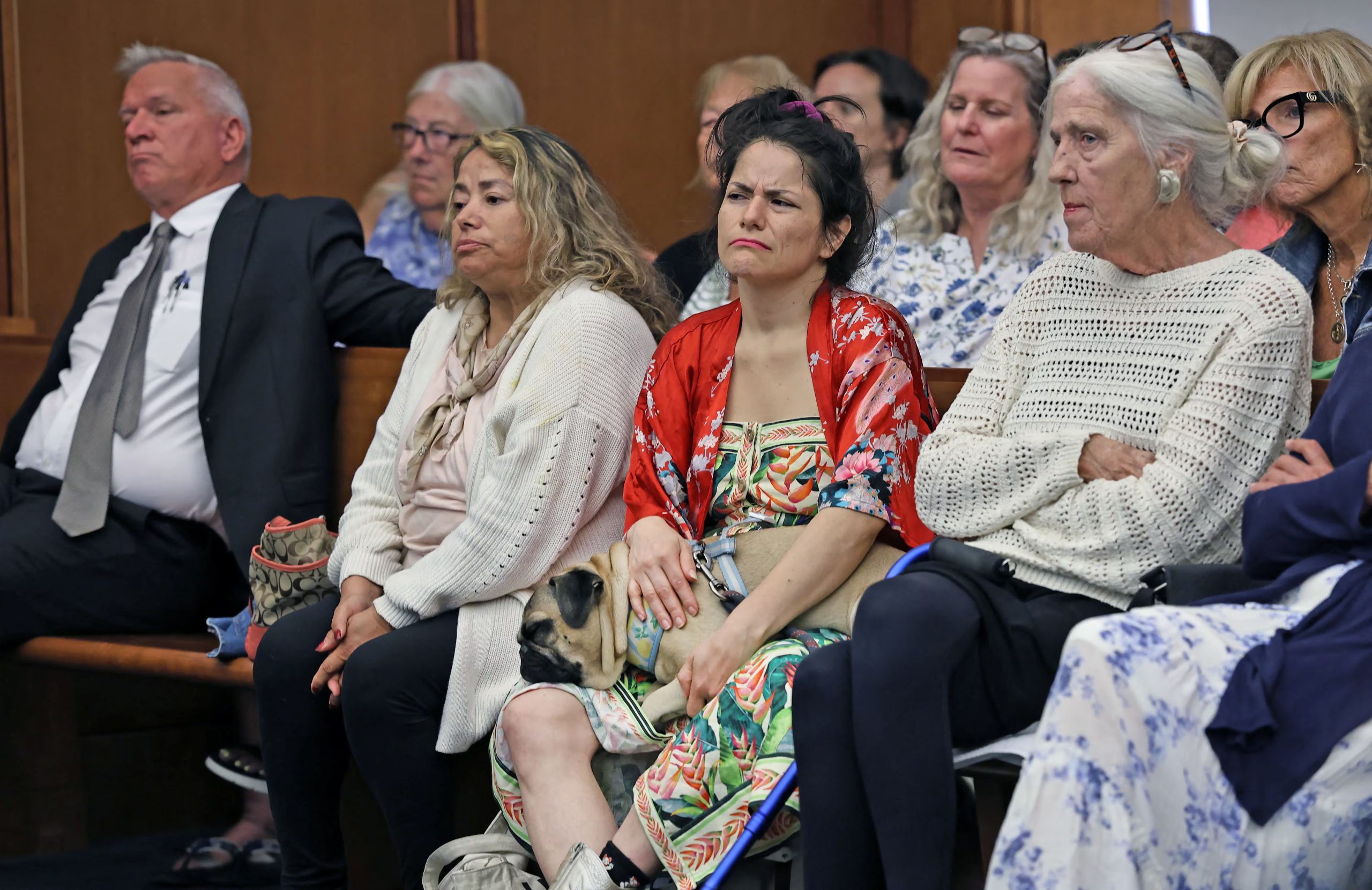 People watch the Lindsay Clancy murder trial in Plymouth Superior Court, Plymouth, Massachusetts, U.S., August 26, 2026. Greg Derr/Pool via REUTERS