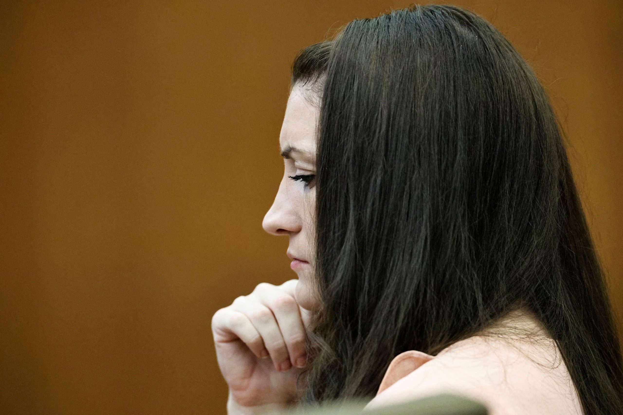 Defendant Lindsay Clancy listens to the testimony during the trial in Plymouth Superior Court, Plymouth, Massachusetts, U.S., August 25, 2026. Greg Derr/Pool via REUTERS