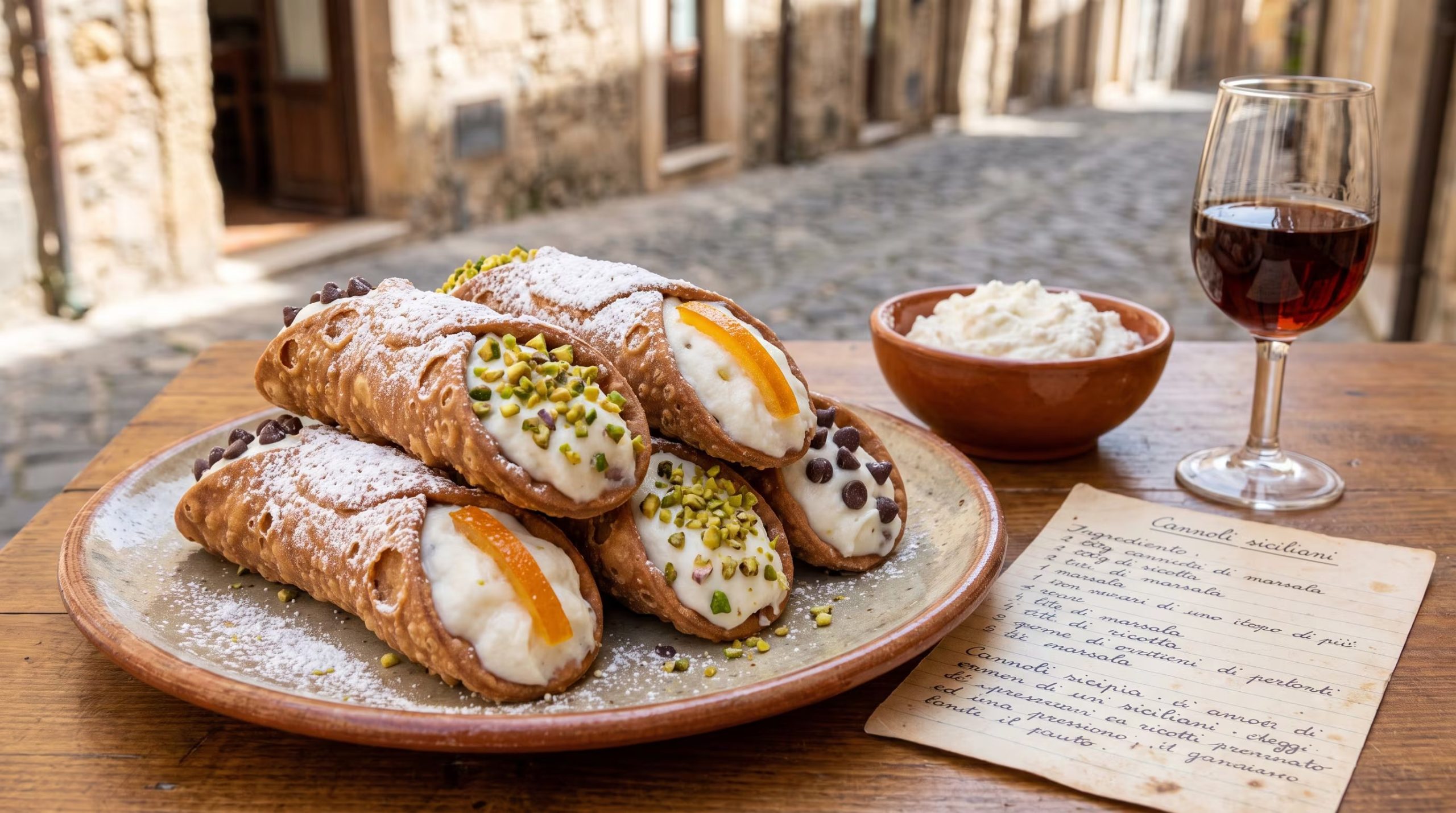 Los cannoli siciliani de Sicilia combinan una cubierta frita crocante con ricotta endulzada y exigen un armado final justo antes de servir. (Imagen Ilustrativa Infobae)