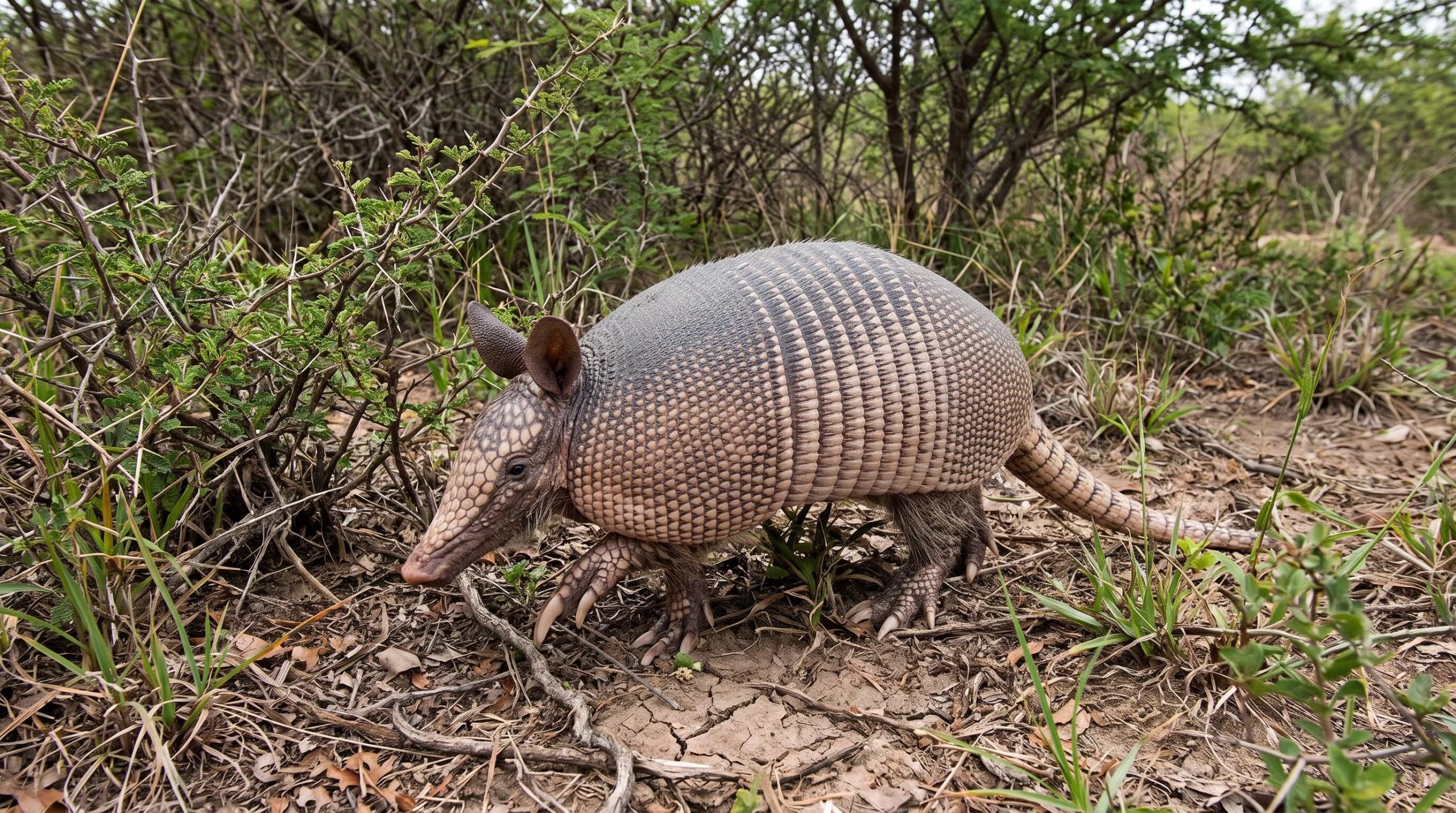 El armadillo mexicano de nariz larga es la única especie de armadillo presente en Estados Unidos y amplía su área de distribución (Imagen Ilustrativa Infobae)