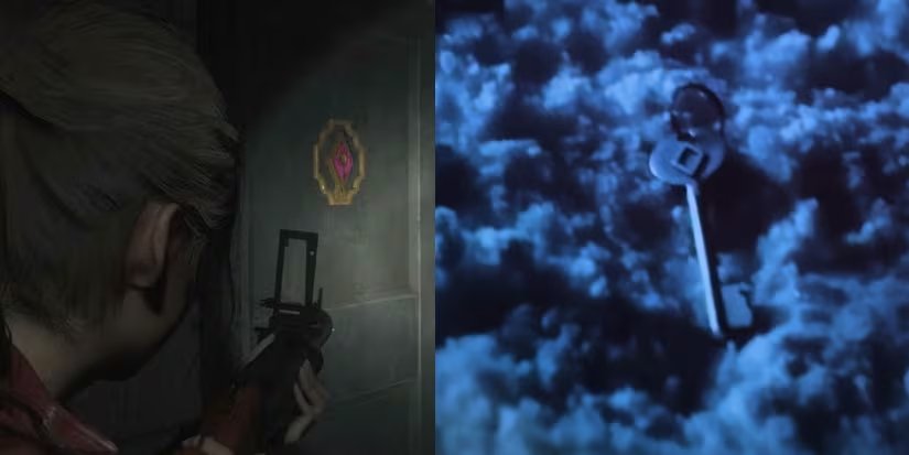 La puerta con el símbolo de diamante es similar a los videojuegos de Resident Evil.
