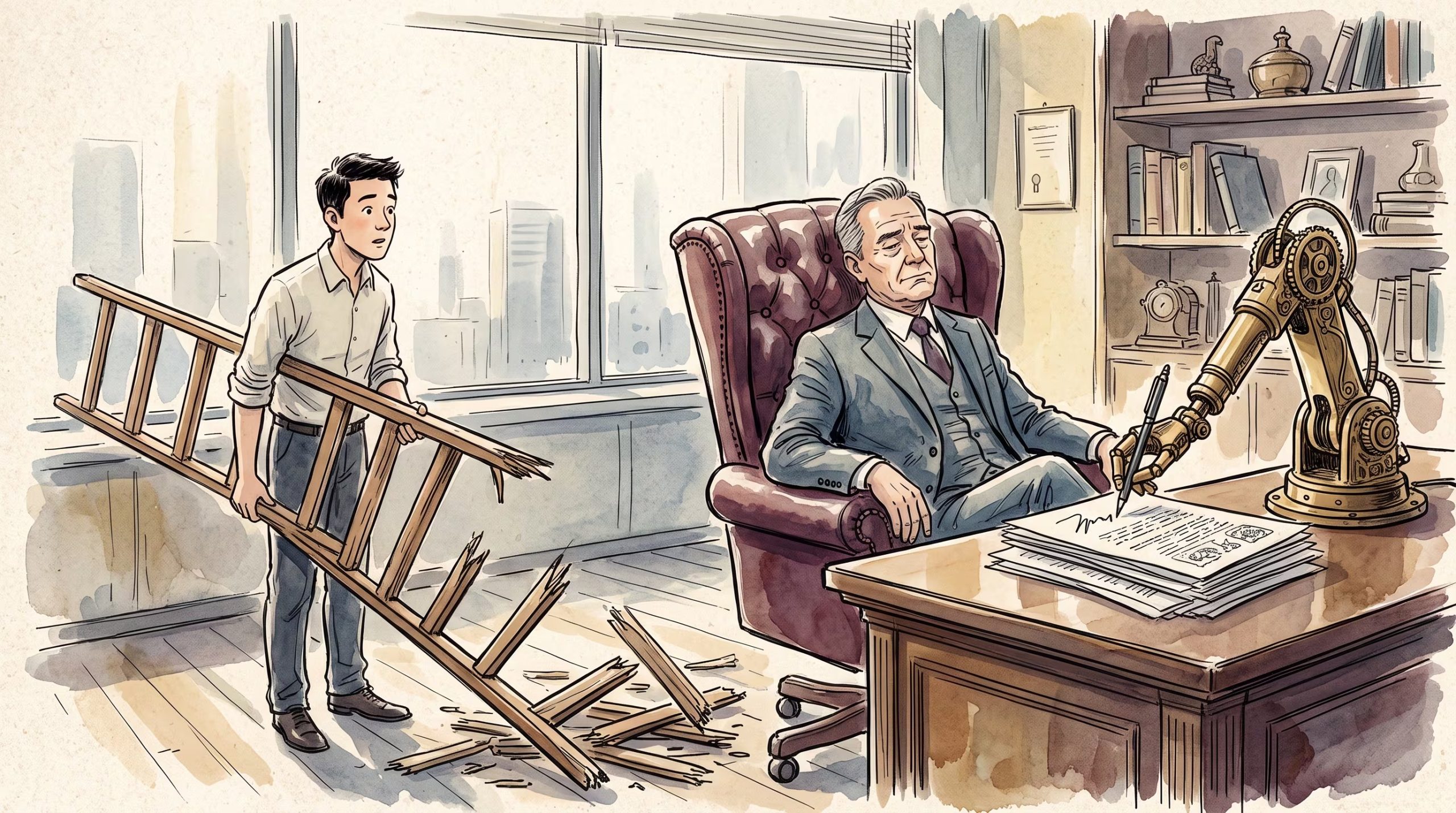 La automatización de tareas iniciales ralentiza el desarrollo del talento junior y debilita los espacios donde antes se construían experiencia, criterio y mentoría (Imagen Ilustrativa Infobae)