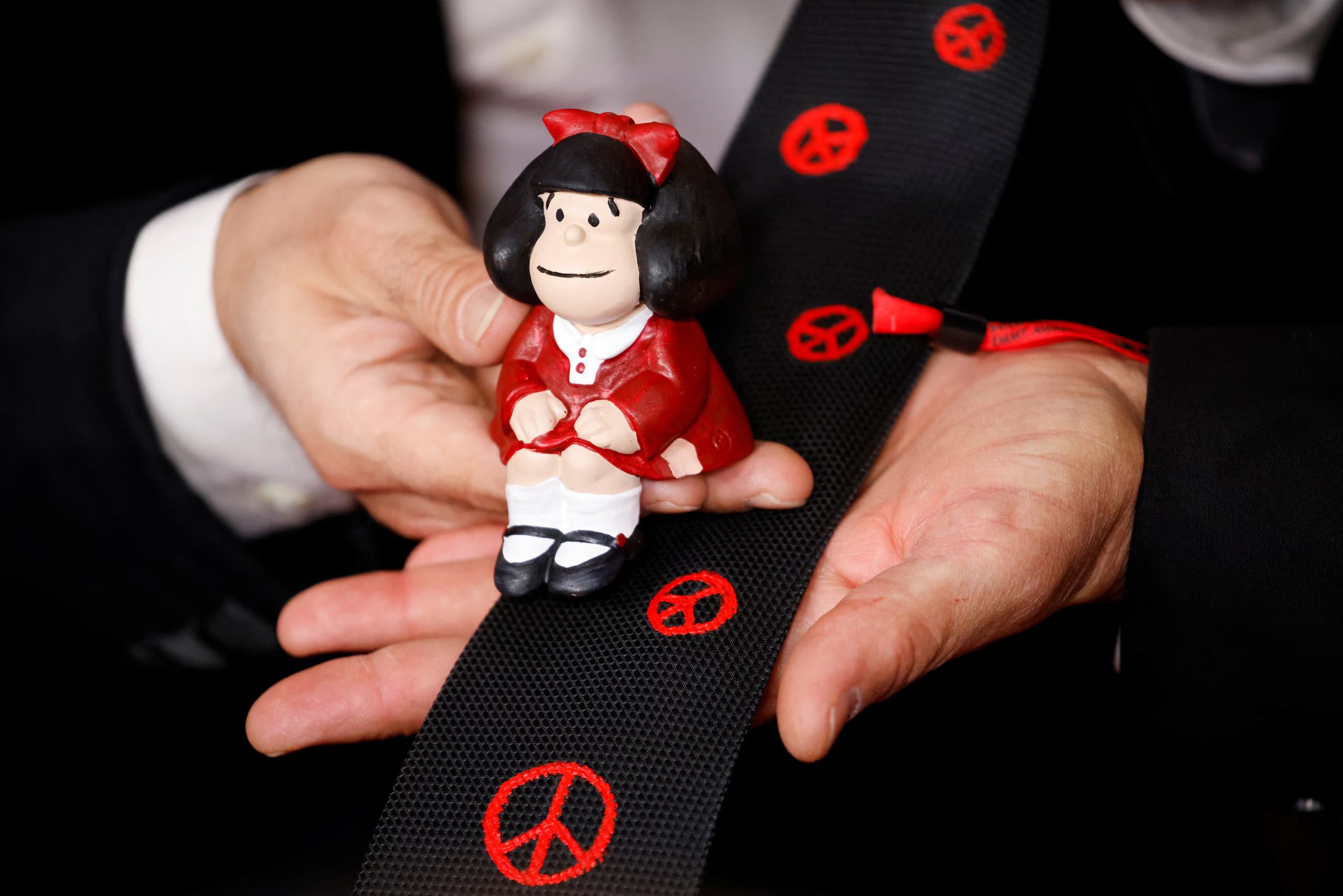 Mafalda presente en la entrega de los premios Emmy en noviembre de 2024 (REUTERS)