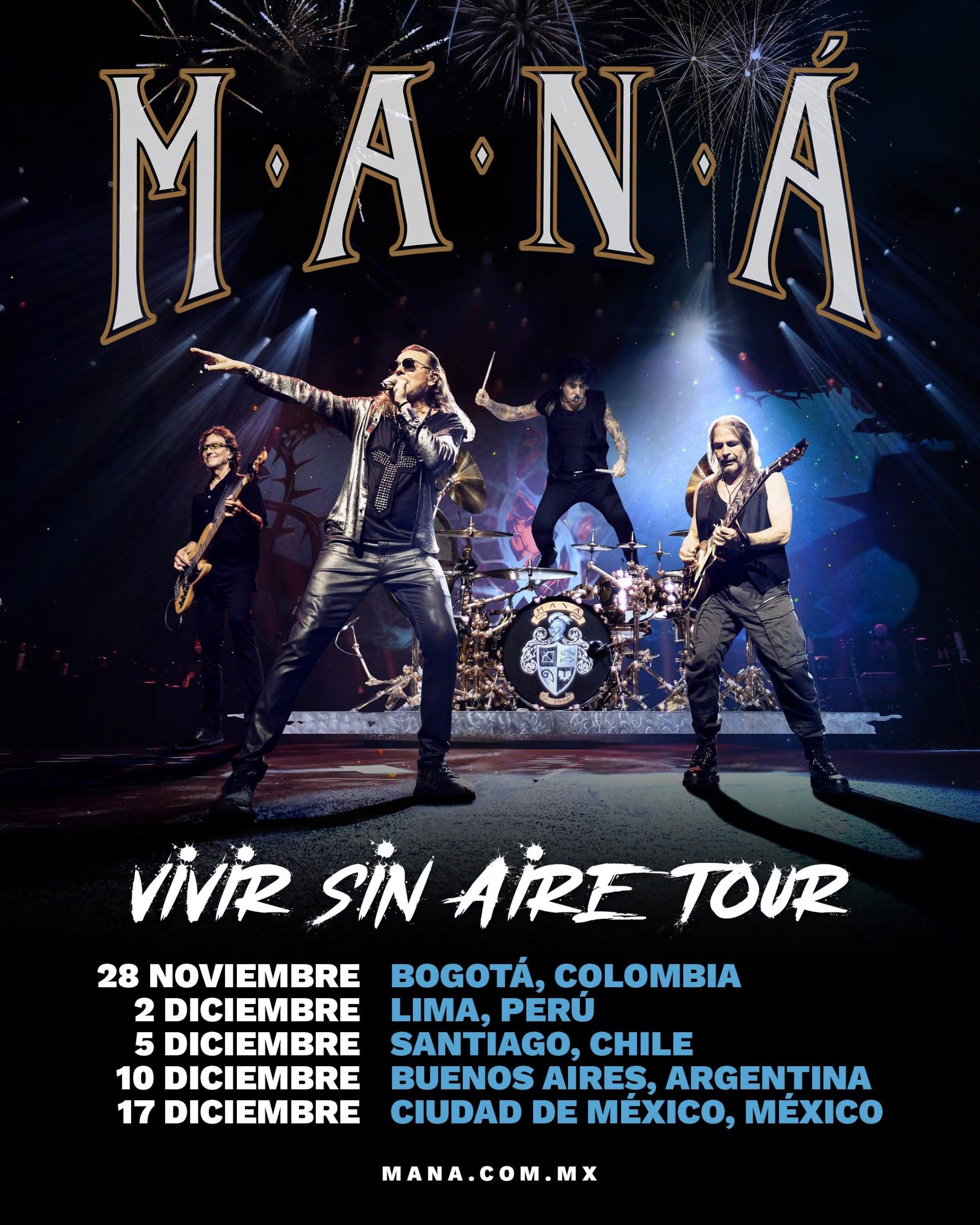 El Vivir sin Aire Tour recorre Estados Unidos antes de iniciar su etapa por Colombia, Perú, Chile, Argentina y México. (Instagram)