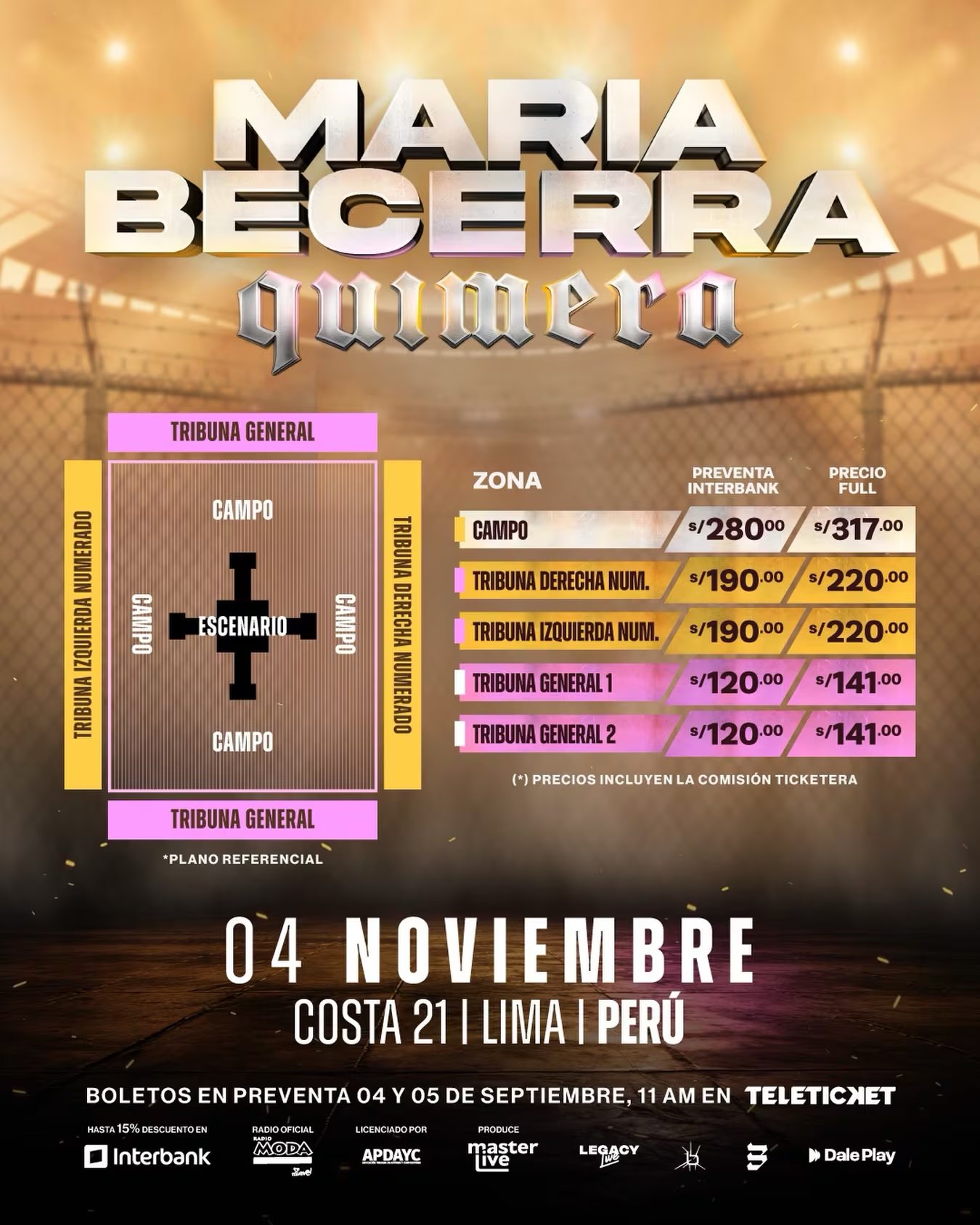 Concierto de María Becerra en Perú: precios de las entradas para su show