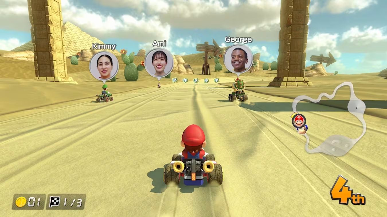 La función admite de dos a cuatro participantes. (Nintendo)