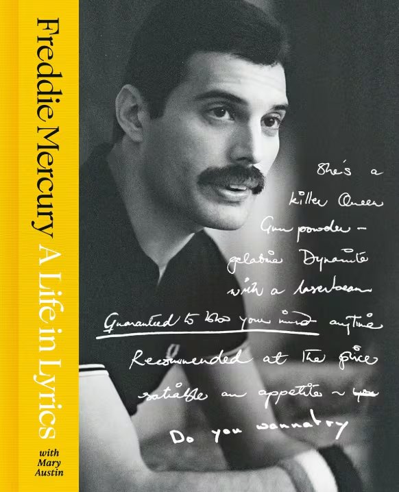 Cubierta de 'Freddie Mercury: A life in lyrics', de Mary Austin (Harper Collins)
