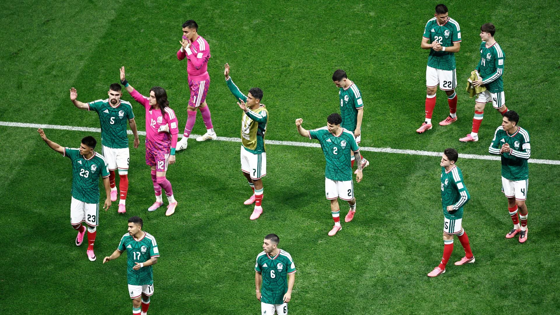 La Selección Mexicana cayó 3-2 ante Inglaterra en los octavos de final del Mundial 2026. (Ulises RUIZ / AFP)