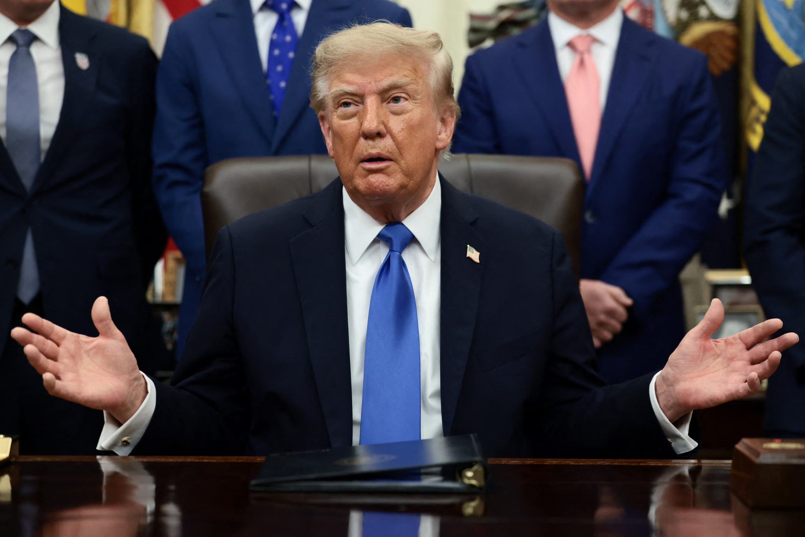 El presidente de Estados Unidos, Donald Trump, en el Despacho Oval de la Casa Blanca (REUTERS)