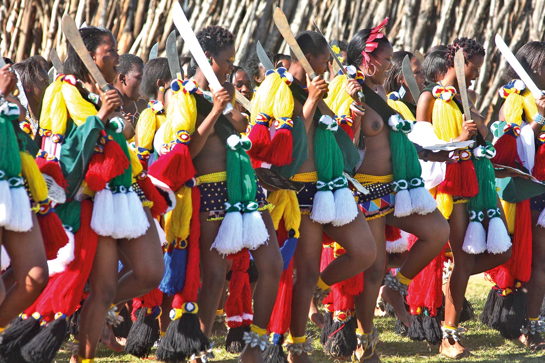 La Reed Dance, o Baile de las Cañas, de Esuatini. (Javier Brandoli)