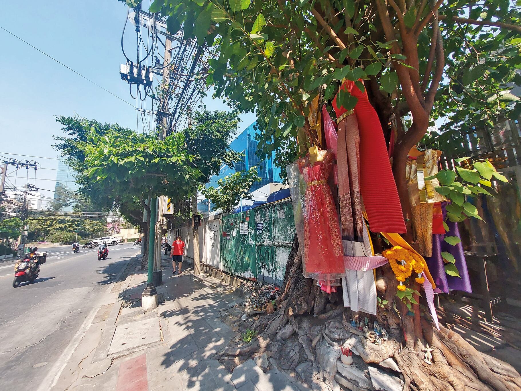 El árbol encantado de la calle Suan Plhu, en Bangkok (Javier Brandoli)