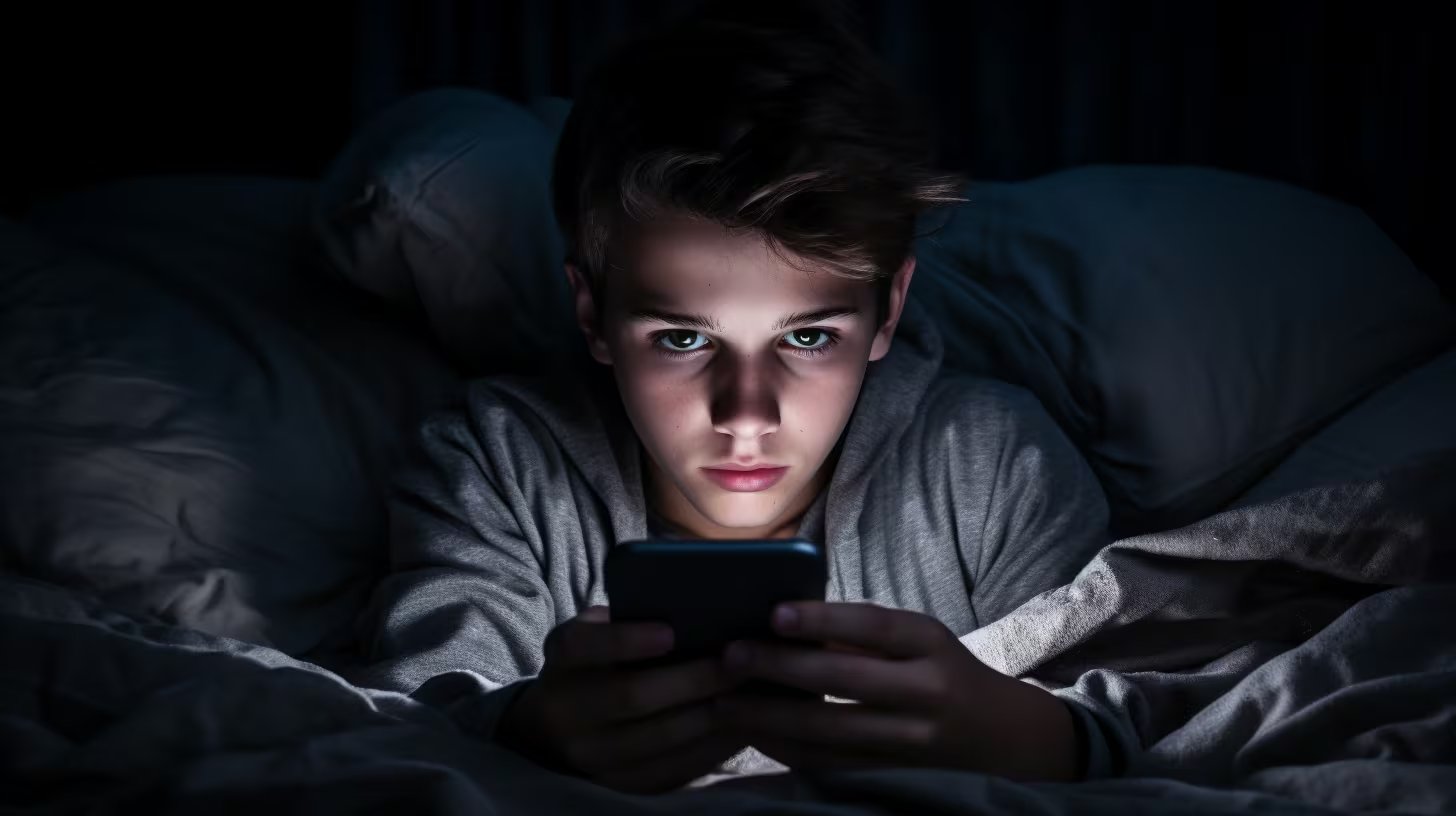 Huberman recomendó reducir el brillo de los dispositivos, activar la pantalla roja y evitar las pantallas durante los últimos 30 minutos antes de dormir (Imagen Ilustrativa Infobae)