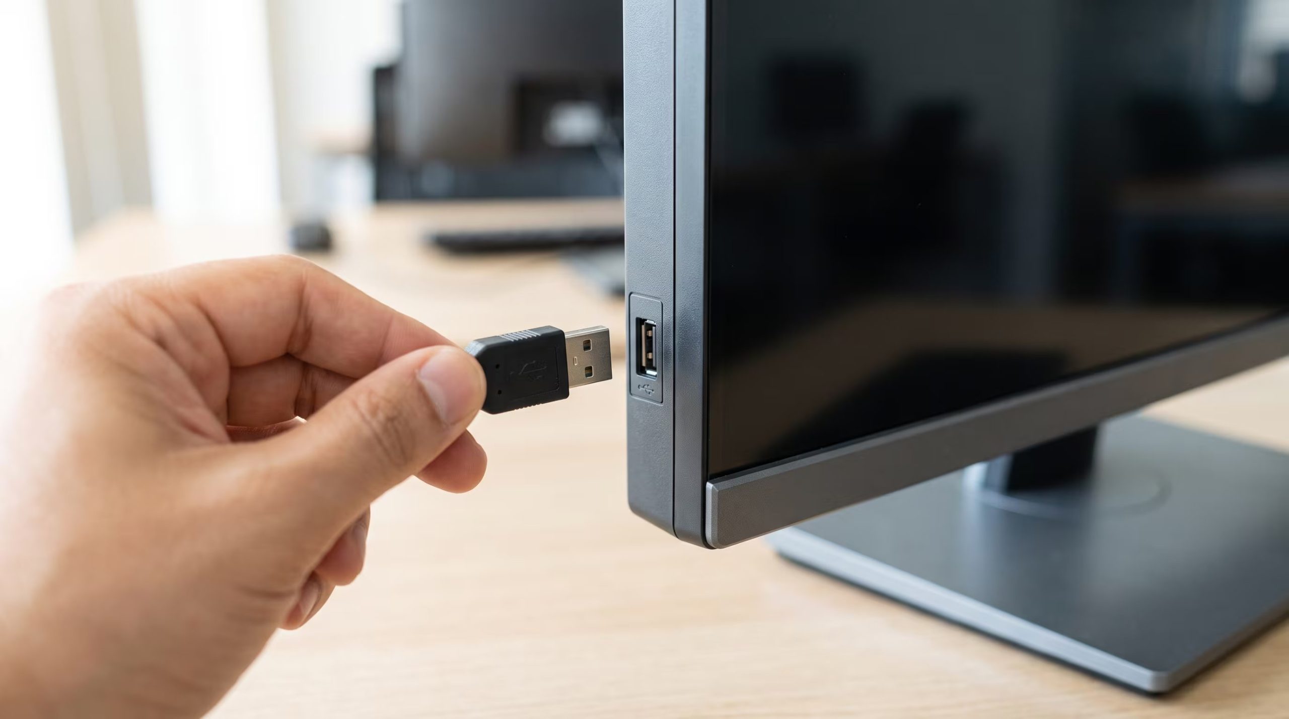 En monitores con HDMI o DisplayPort, se necesita un cable USB adicional para que el concentrador funcione correctamente. (Imagen Ilustrativa Infobae)