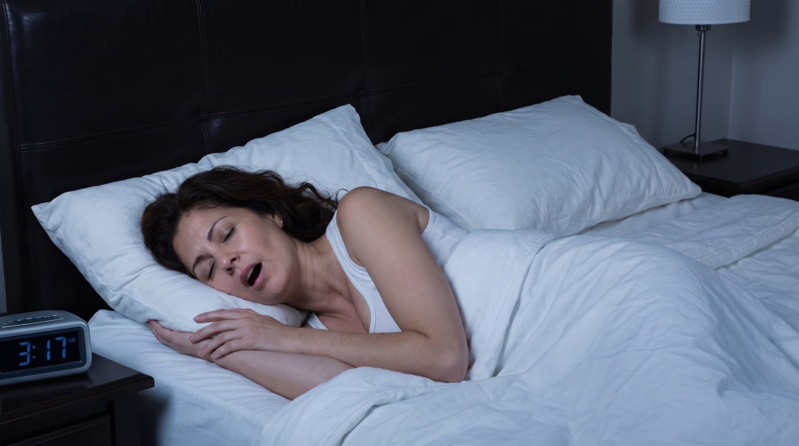 Los ronquidos intensos y los dolores de cabeza matutinos representan síntomas clave de la apnea del sueño (Imagen Ilustrativa Infobae)