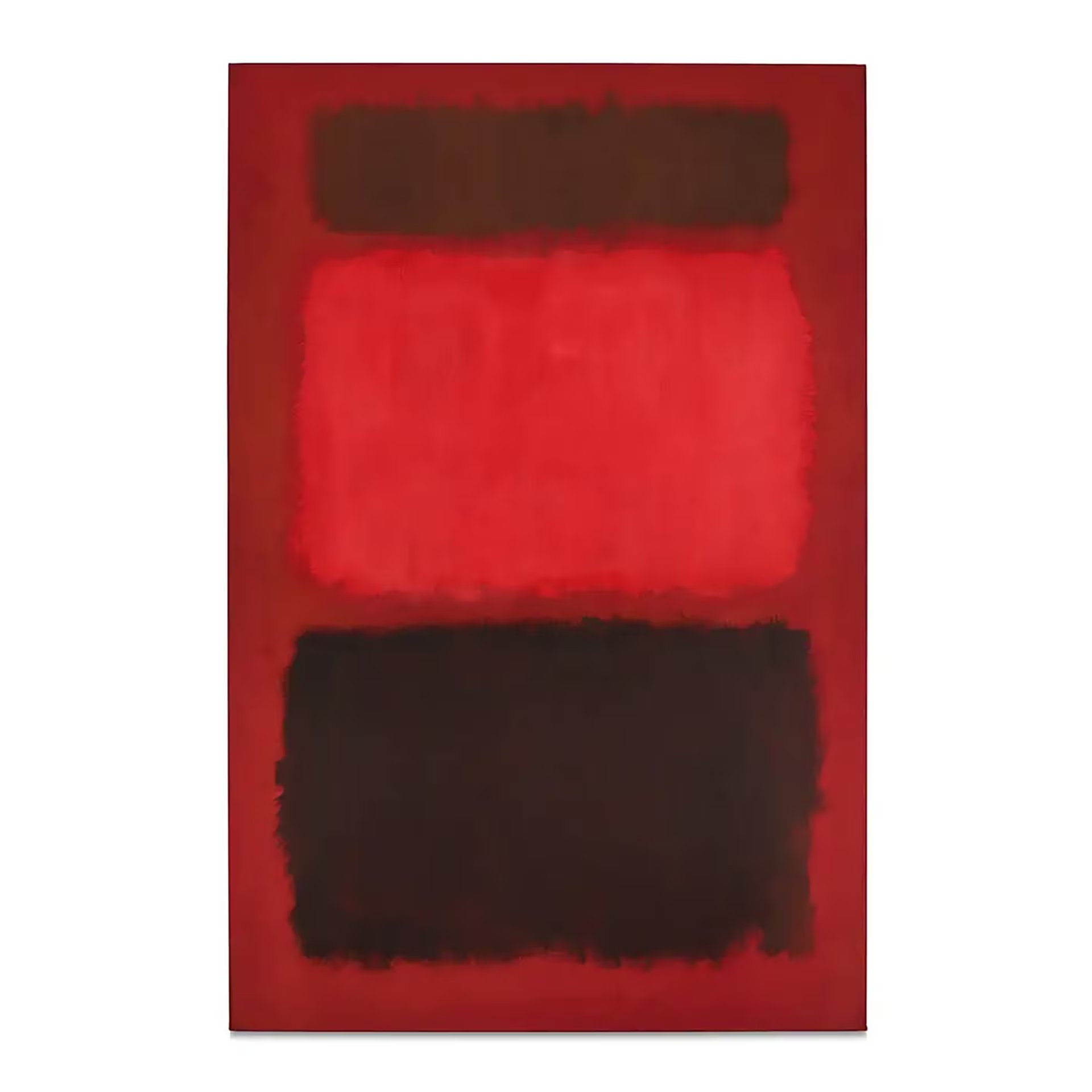 Icónica pintura de Mark Rothko, con sus distintivos campos de color
