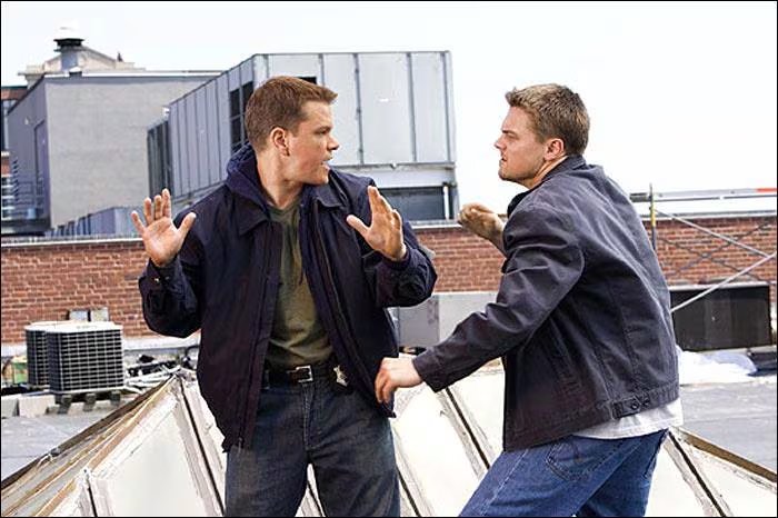 Leonardo DiCaprio y Matt Damon en 'Infiltrados', de Martin Scorsese. (Warner Bros Pictures)