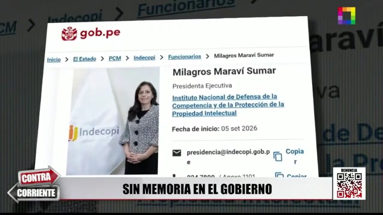 Milagros Maraví Sumar asume la representación de la Presidencia del Consejo de Ministros ante el Consejo Directivo del Indecopi en Perú.