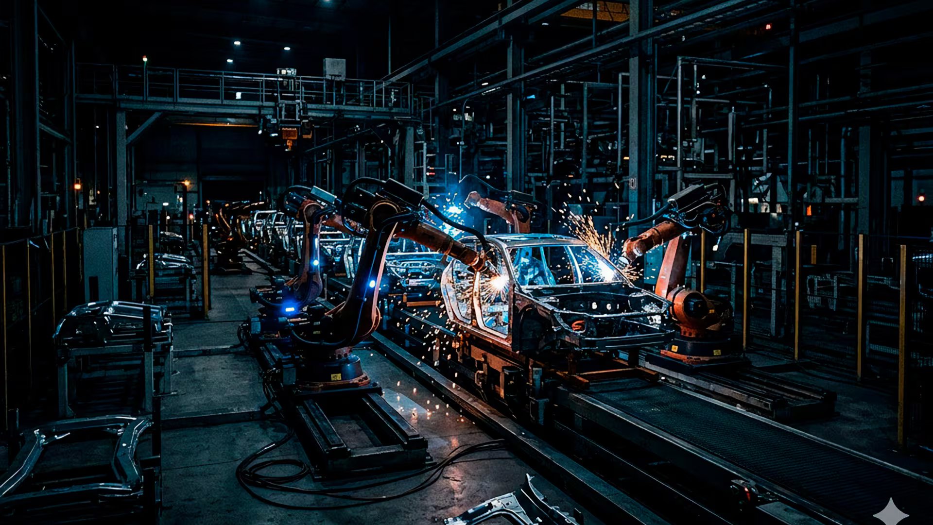 La automatización total de algunas áreas en fábricas de autos permiten que se haga un ahorro en energía eléctrica, pero también en climatización.