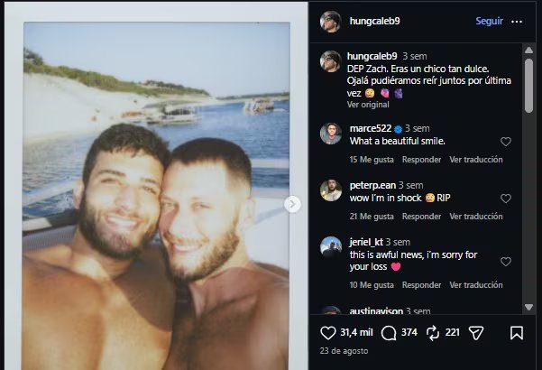 Caleb Parker le dedicó un mensaje a Christian Styles tras su muerte.
