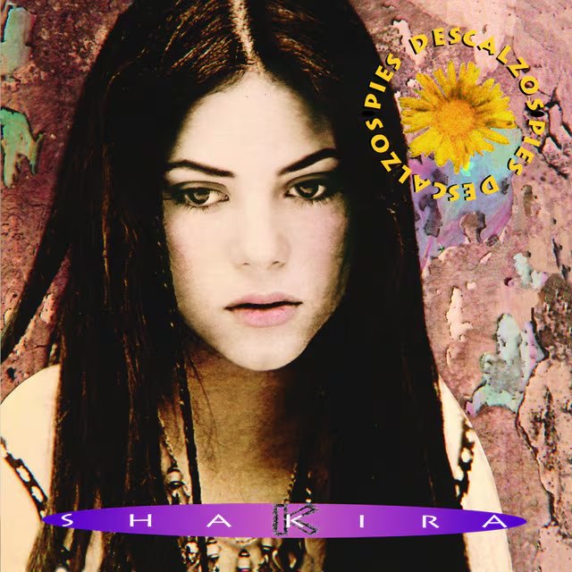 'Pies Descalzos' el tercer álbum de Shakira, salió a la venta en discotiendas el 6 de octubre de 1995 - crédito Sony Music