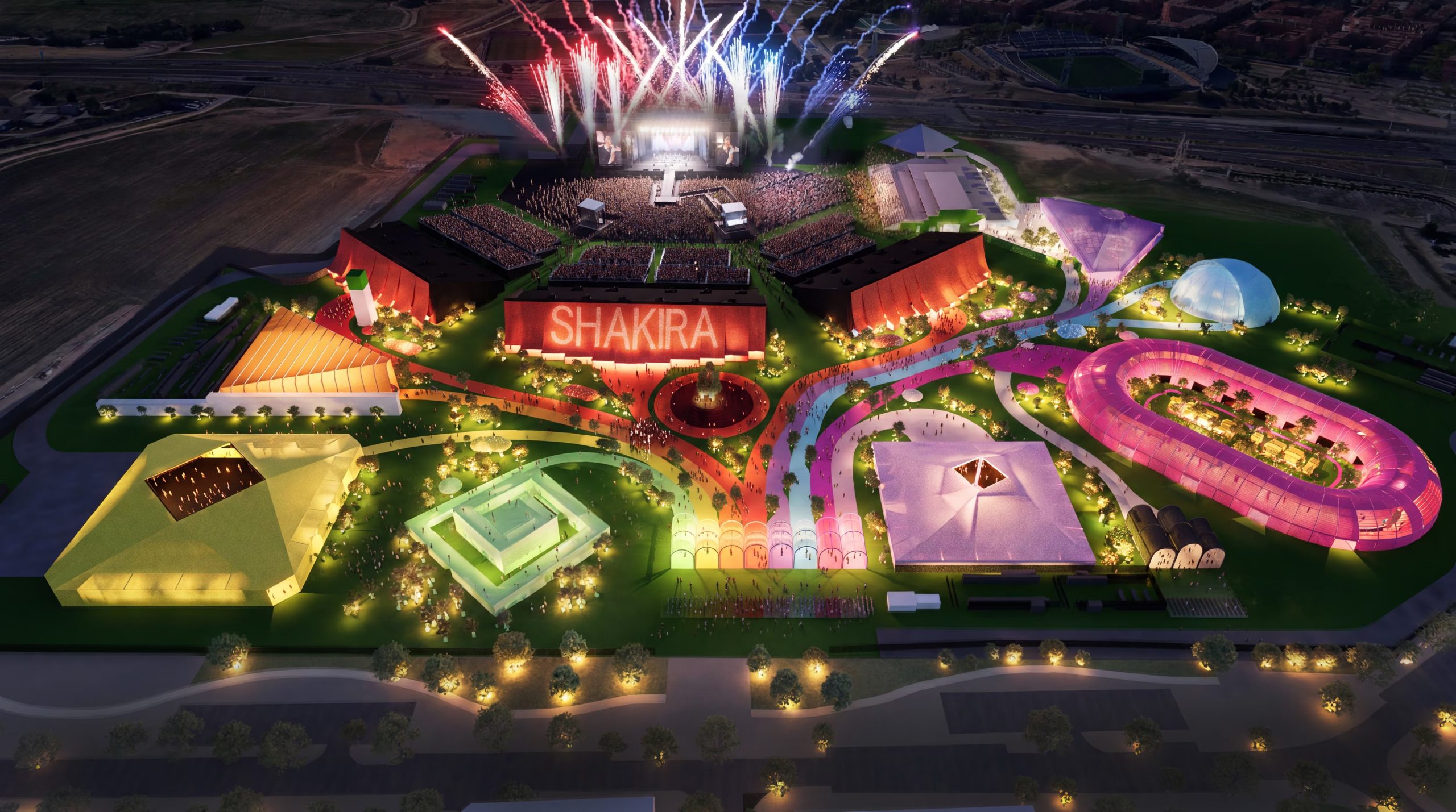 Más de 100 artistas invitados formarán parte de Macondo Park, el espacio central de la residencia de Shakira en Madrid - crédito Live Nation