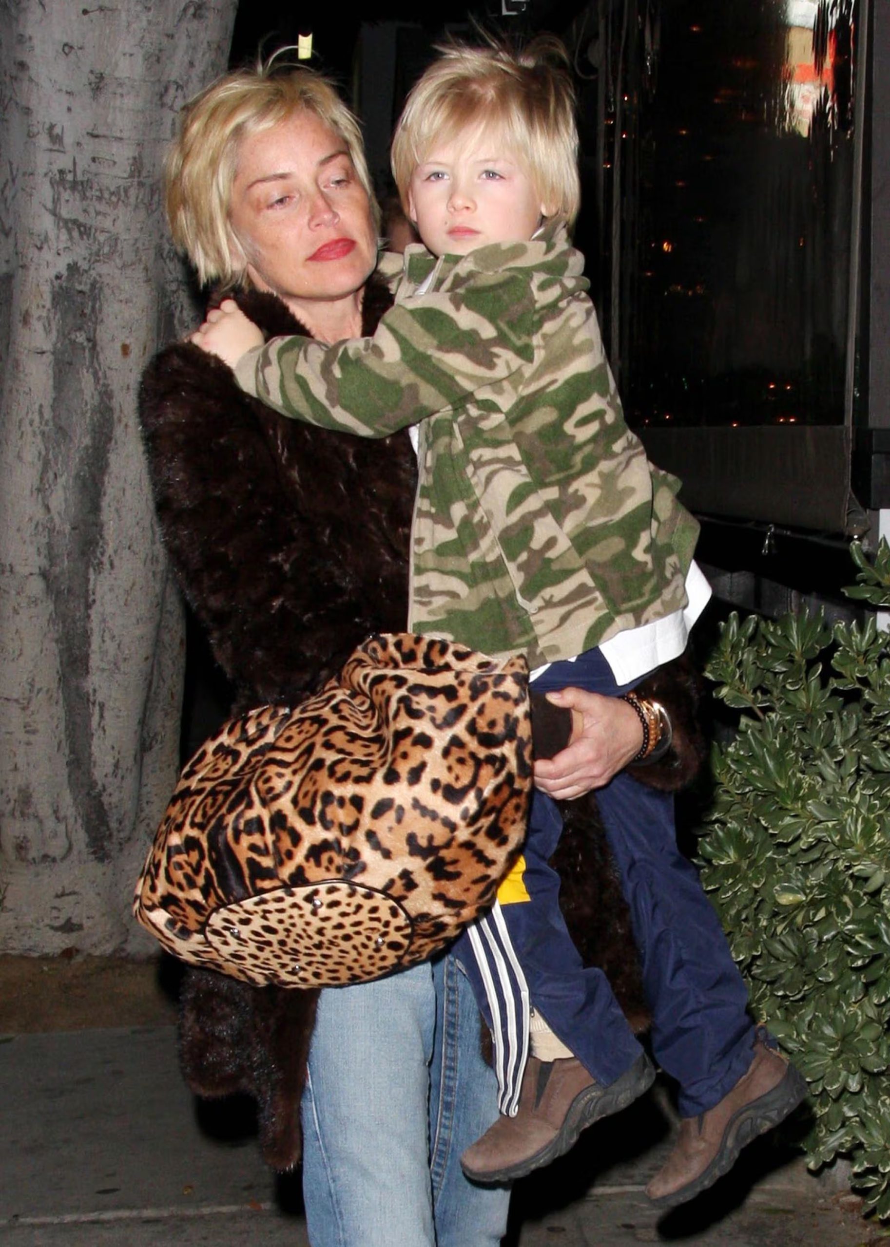 Sharon Stone le preguntó a las esferas de luz que debía hacer por el bien de su hijo Roan.