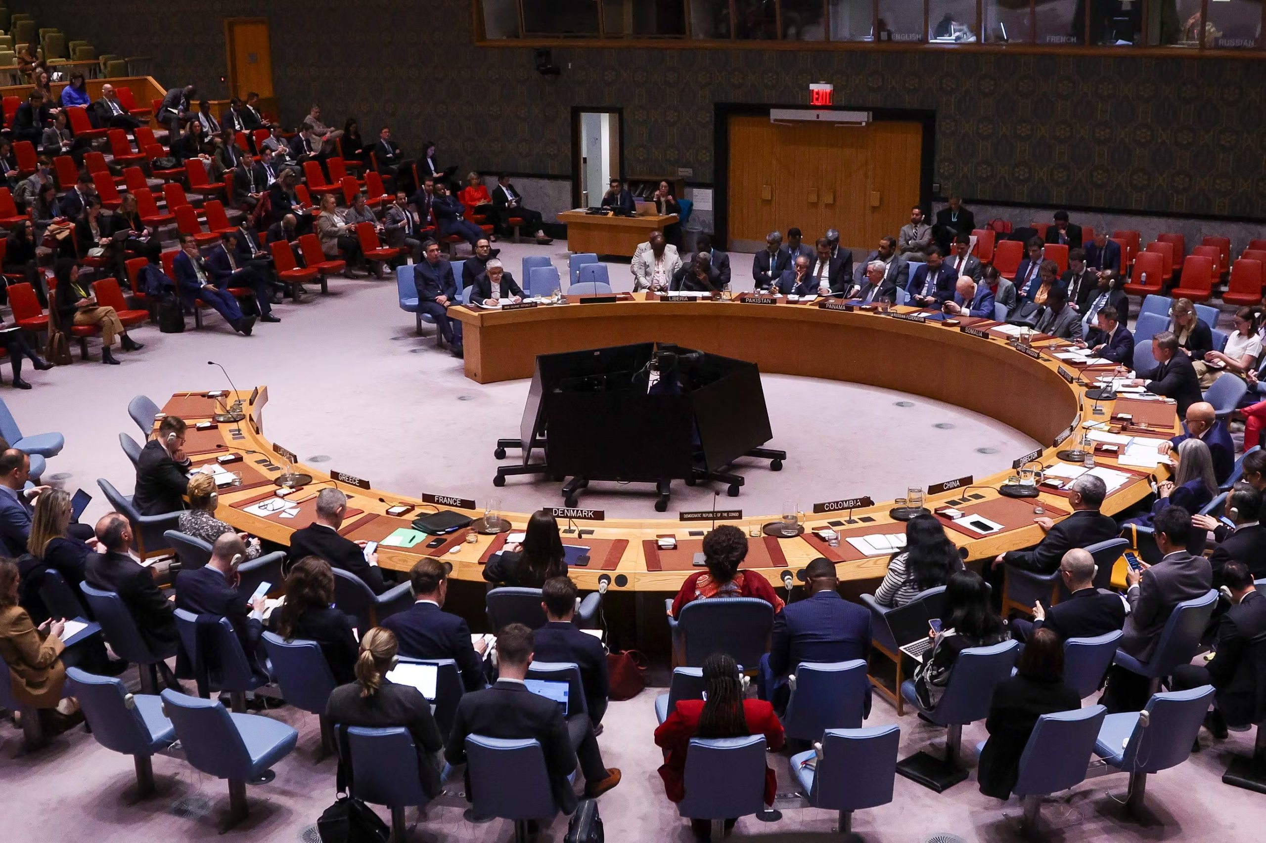 El Consejo de Seguridad de la ONU, adonde se hace las tercera votación para designar al futuro secretario General