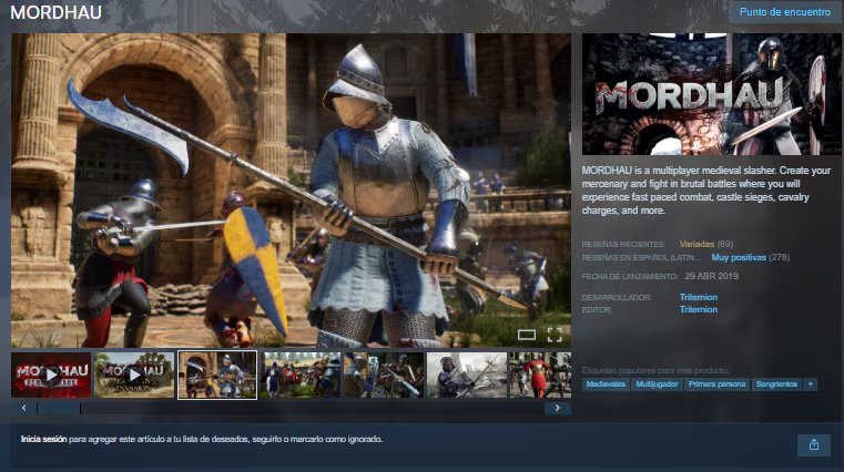 En MORDHAU, los usuarios participan en combates medievales cuerpo a cuerpo en modalidad multijugador. (Steam)