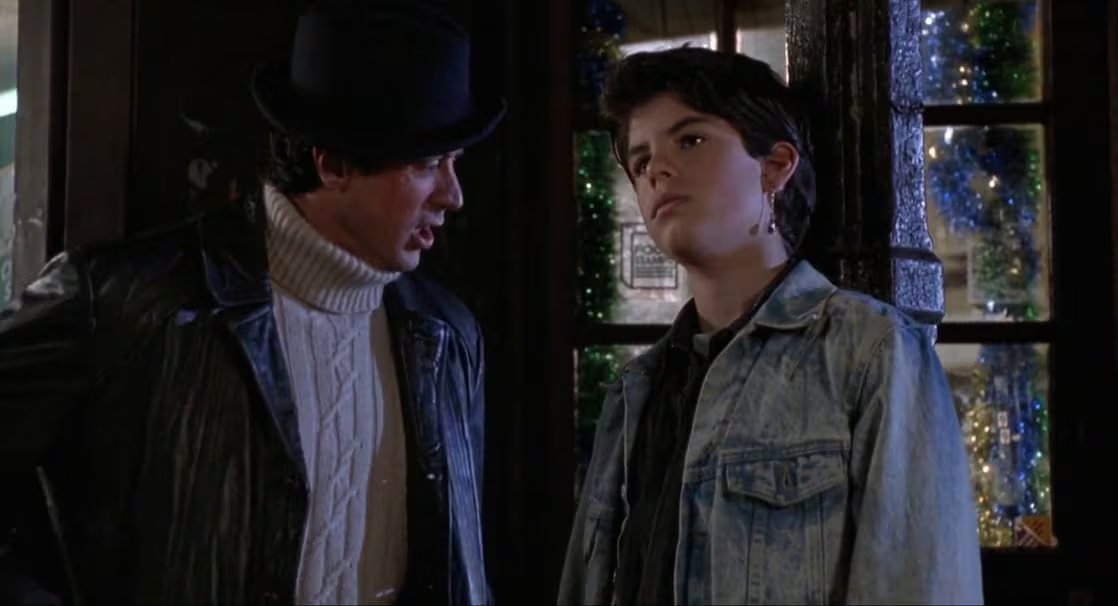 Sage Stallone apareció en la cuarta película de Rocky. (Captura de video)
