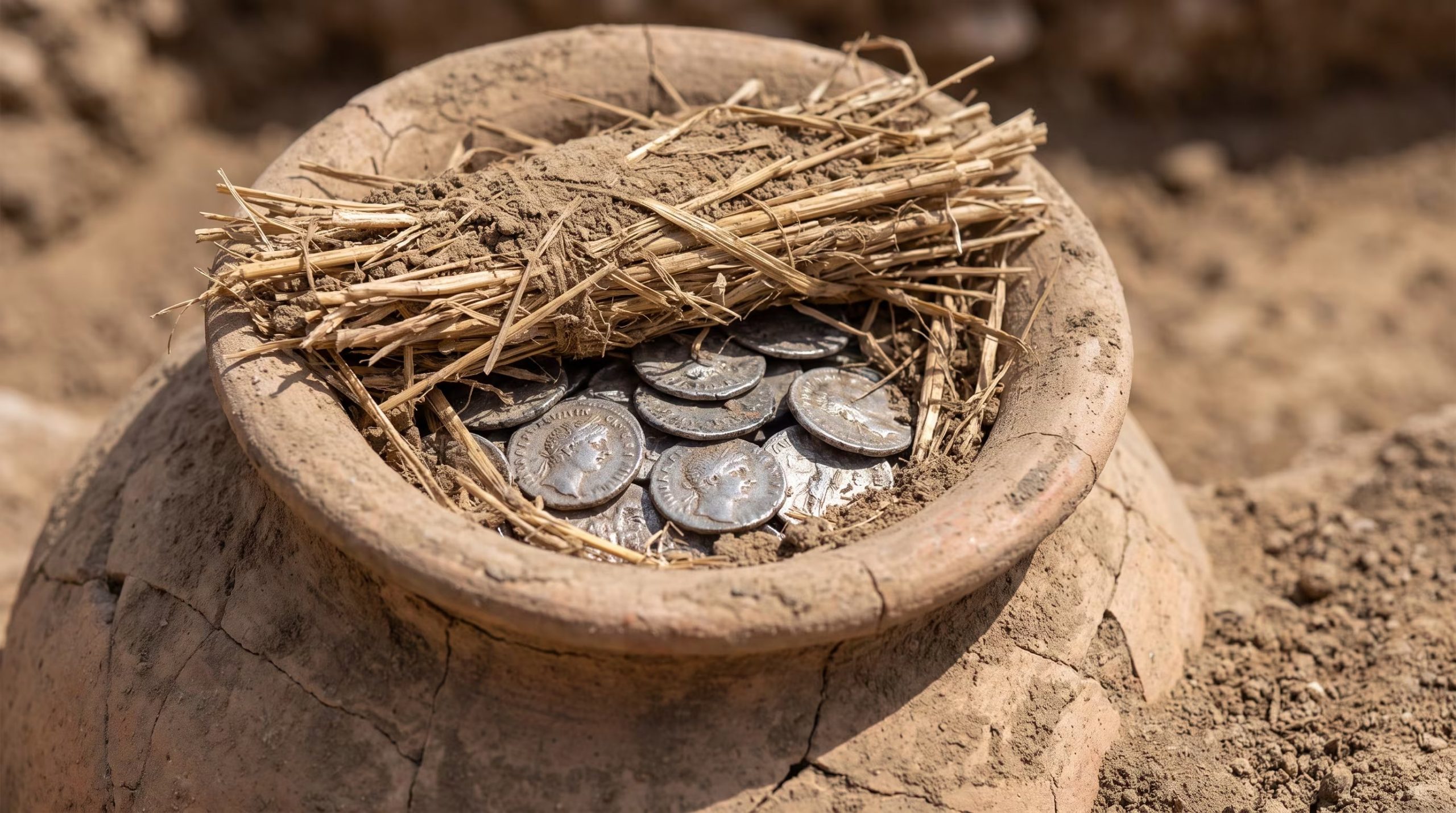 Una vasija fue recipiente de los ahorros de, probablemente, un legionario romano.