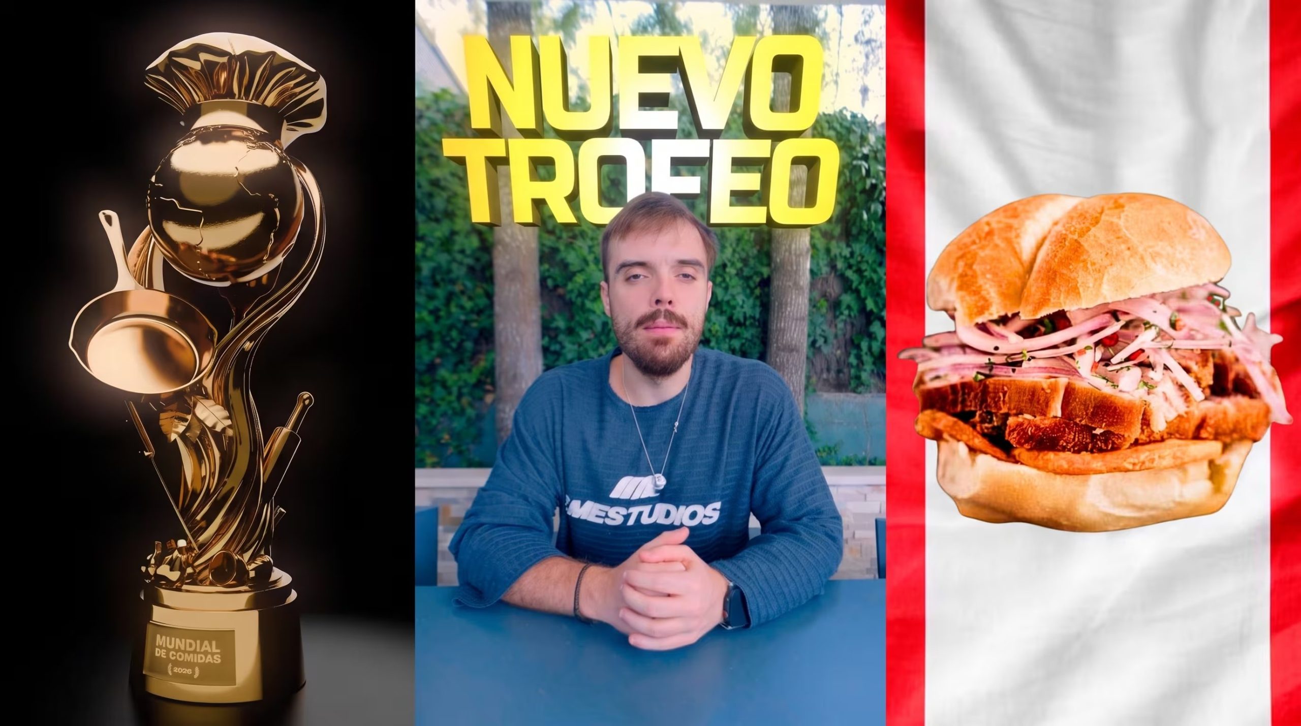Perú recibirá una réplica del nuevo trofeo del Mundial de Comidas de Ibai Llanos: la sartén dorada cambiará a estatuilla de 4000 euros (Imagen Ilustrativa Infobae)