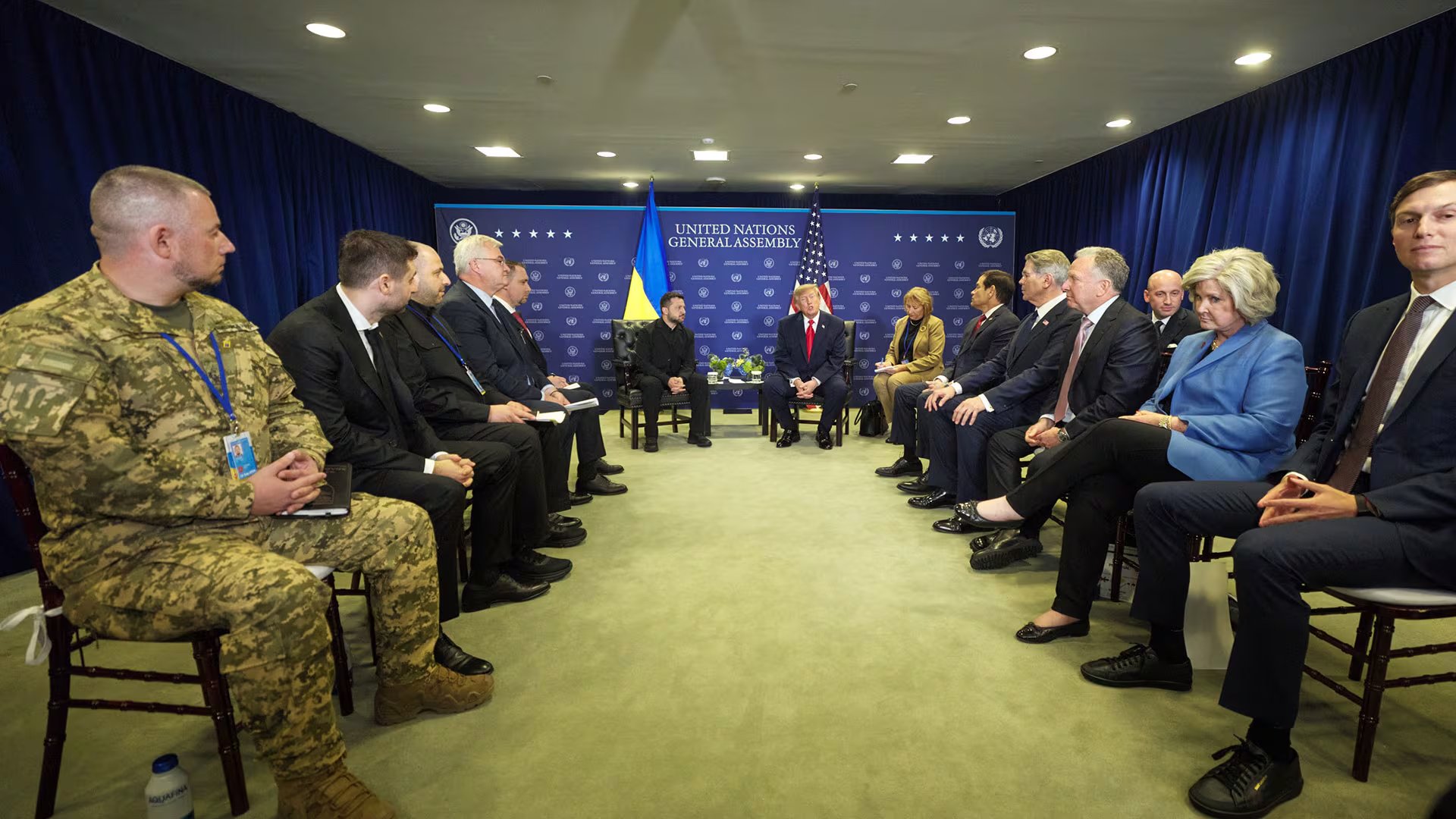 La defensa antiaérea y la posibilidad de fabricar interceptores Patriot formaron parte del encuentro entre Zelensky y Trump (X de Zelensky)