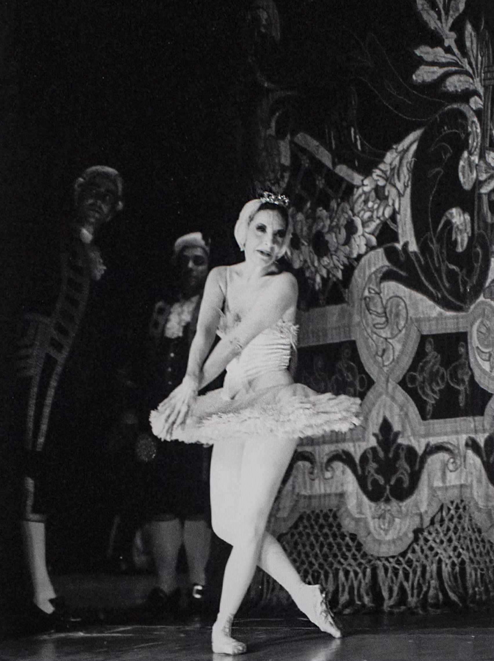 La bailarina en una actuación en el Teatro Colón
